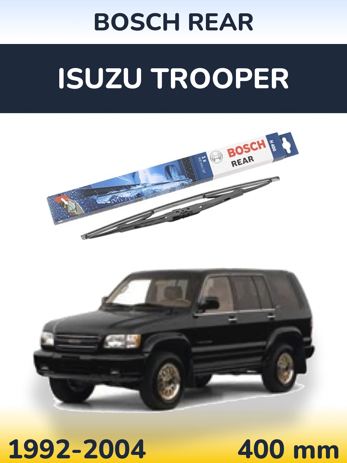Zadní stěrač BOSCH Rear 400 mm pro Isuzu Trooper 1992-2004