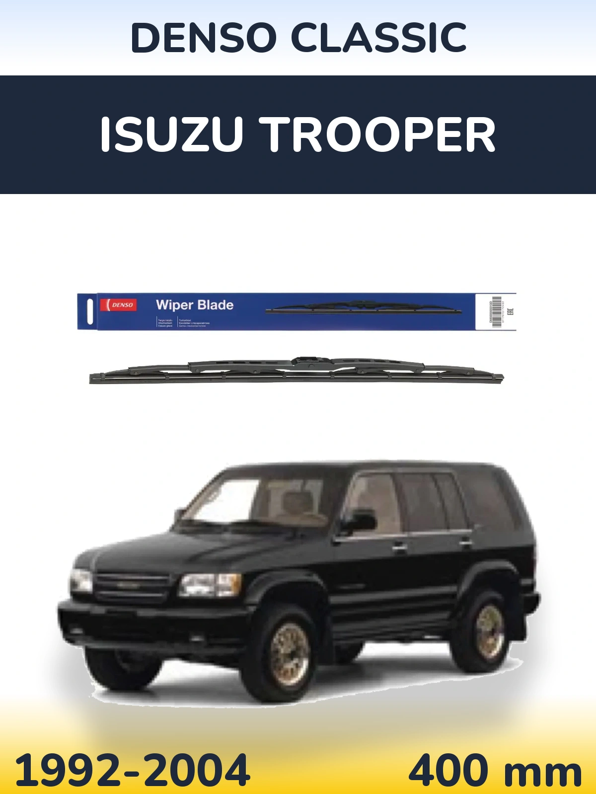 Zadní stěrač Denso Classic 400 mm pro Isuzu Trooper 1992-2004