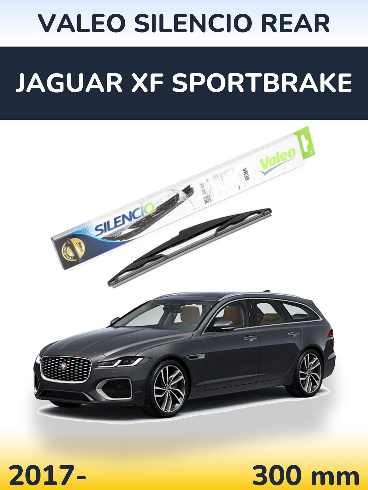 Zadní stěrač Valeo Silencio Rear 300 mm pro Jaguar XF Sportbrake 2017-2026