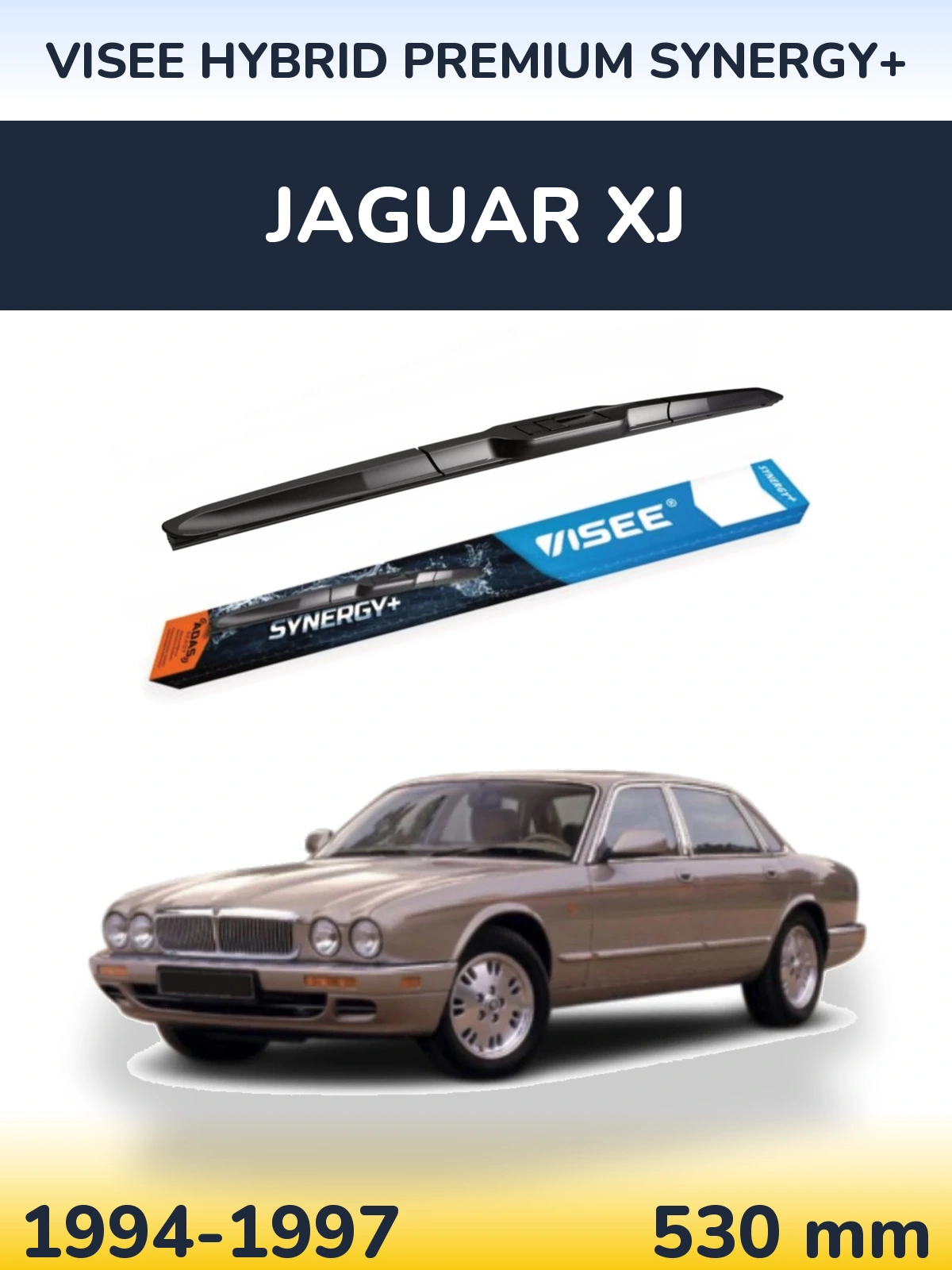 Přední stěrač VISEE HYBRID PREMIUM SYNERGY+ 530 mm pro Jaguar XJ 1994-1997