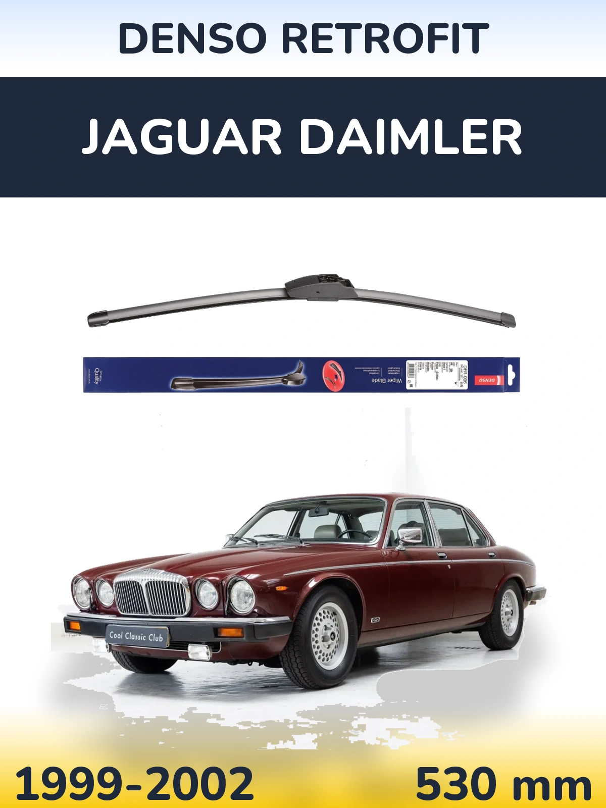 Přední stěrač Denso Retrofit 530 mm pro Jaguar Daimler 1999-2002