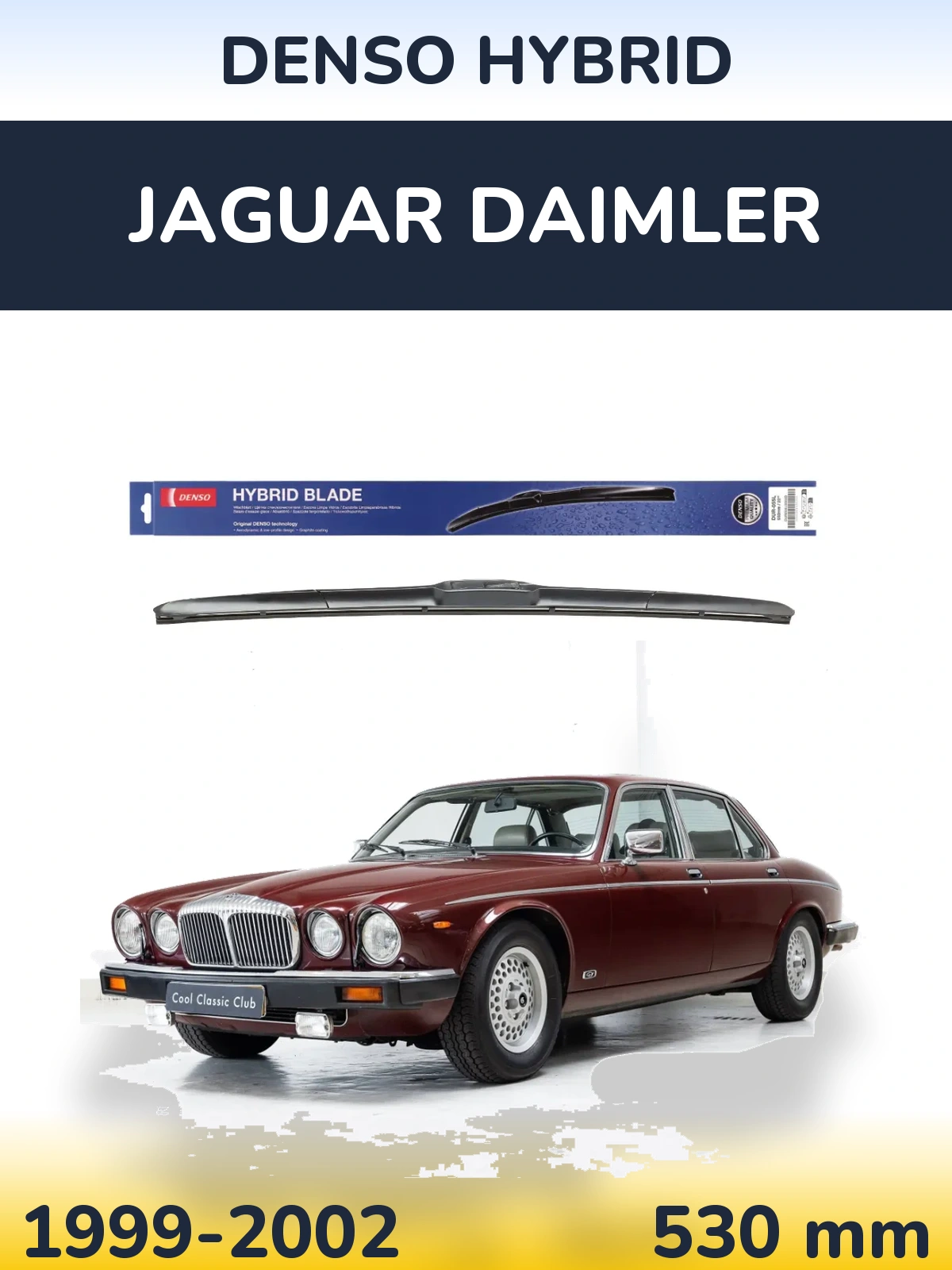 Přední stěrač Denso Hybrid 530 mm pro Jaguar Daimler 1999-2002