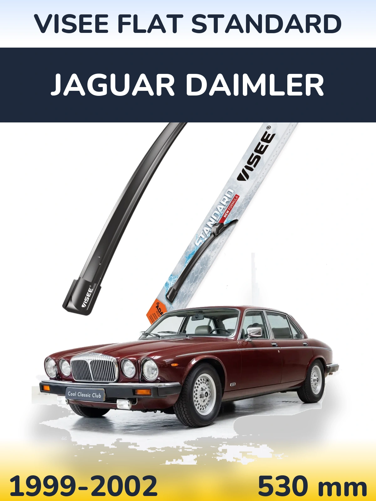 Přední stěrač VISEE FLAT STANDARD 530 mm pro Jaguar Daimler 1999-2002