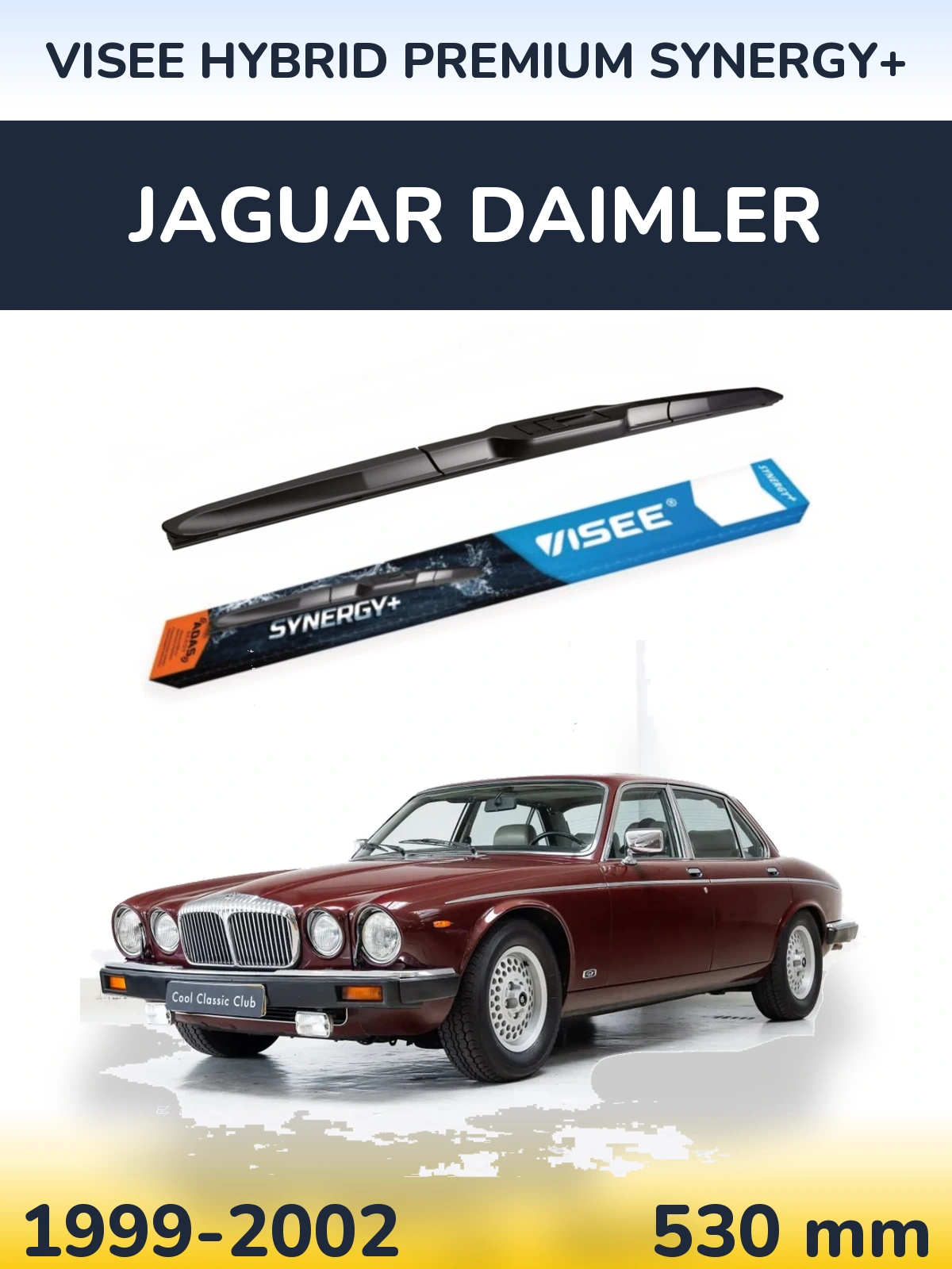 Přední stěrač VISEE HYBRID PREMIUM SYNERGY+ 530 mm pro Jaguar Daimler 1999-2002