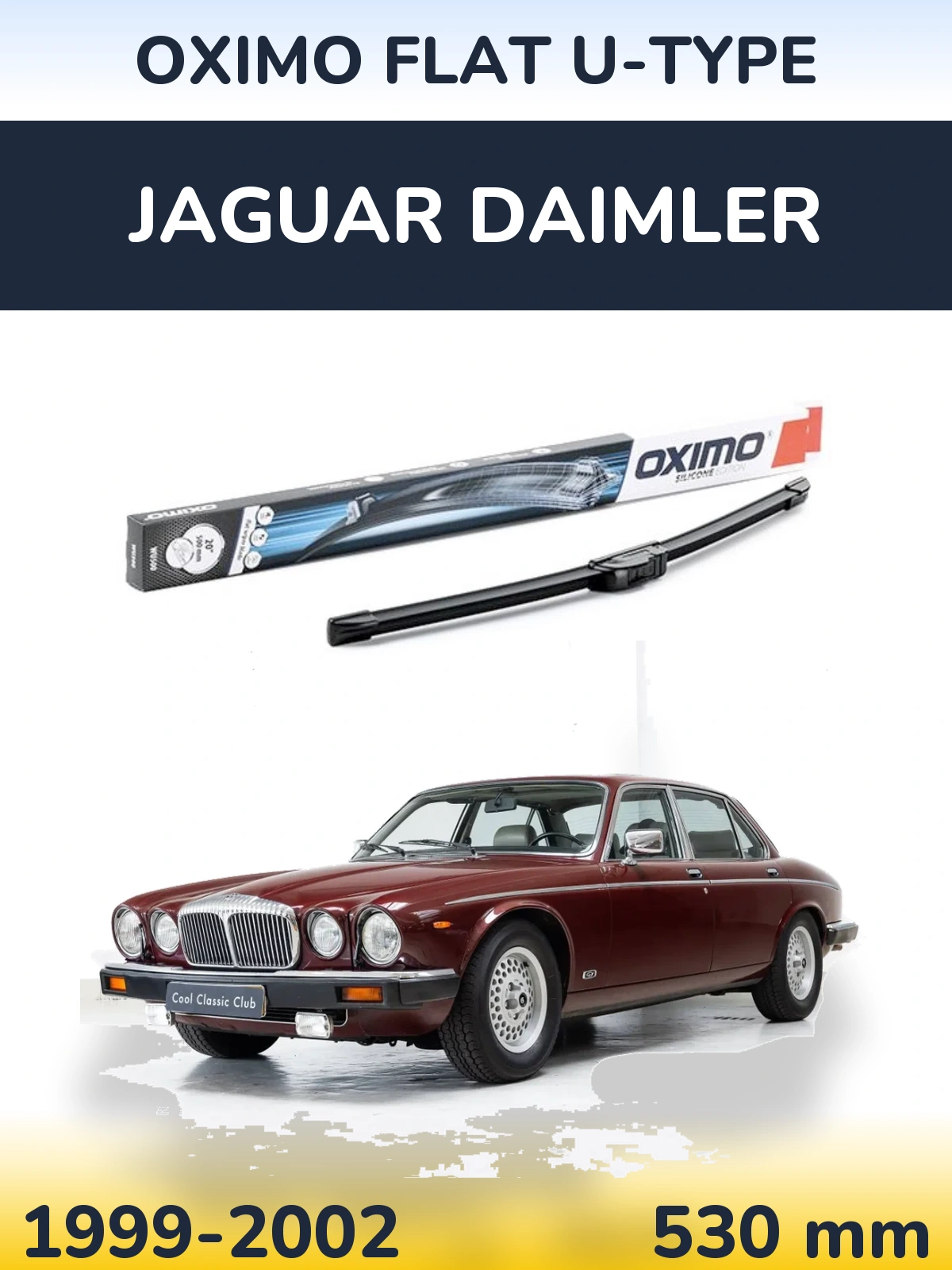 Přední stěrač Oximo Flat U-type 530 mm pro Jaguar Daimler 1999-2002