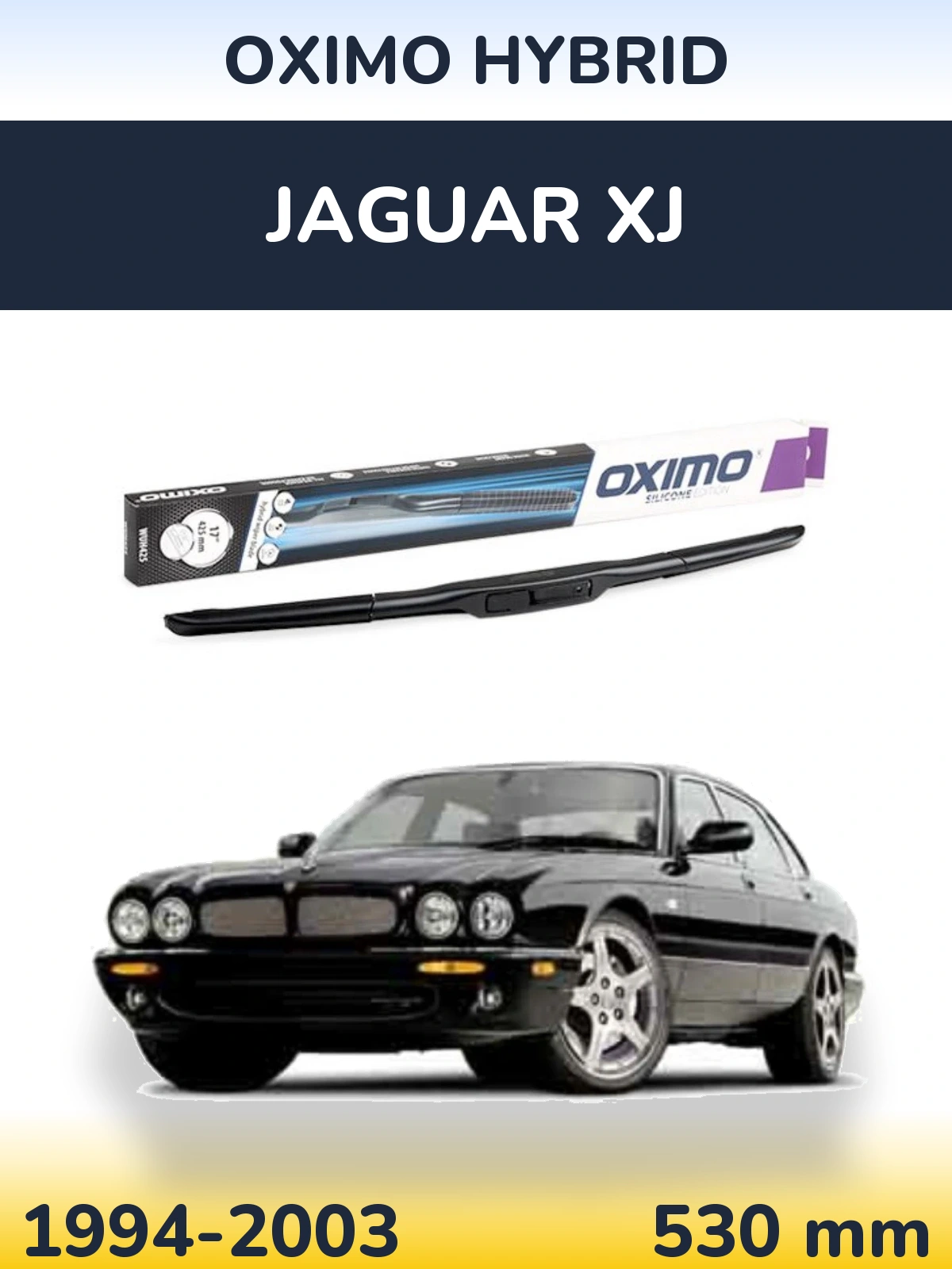 Přední stěrač Oximo Hybrid 530 mm pro Jaguar XJ 1994-2003
