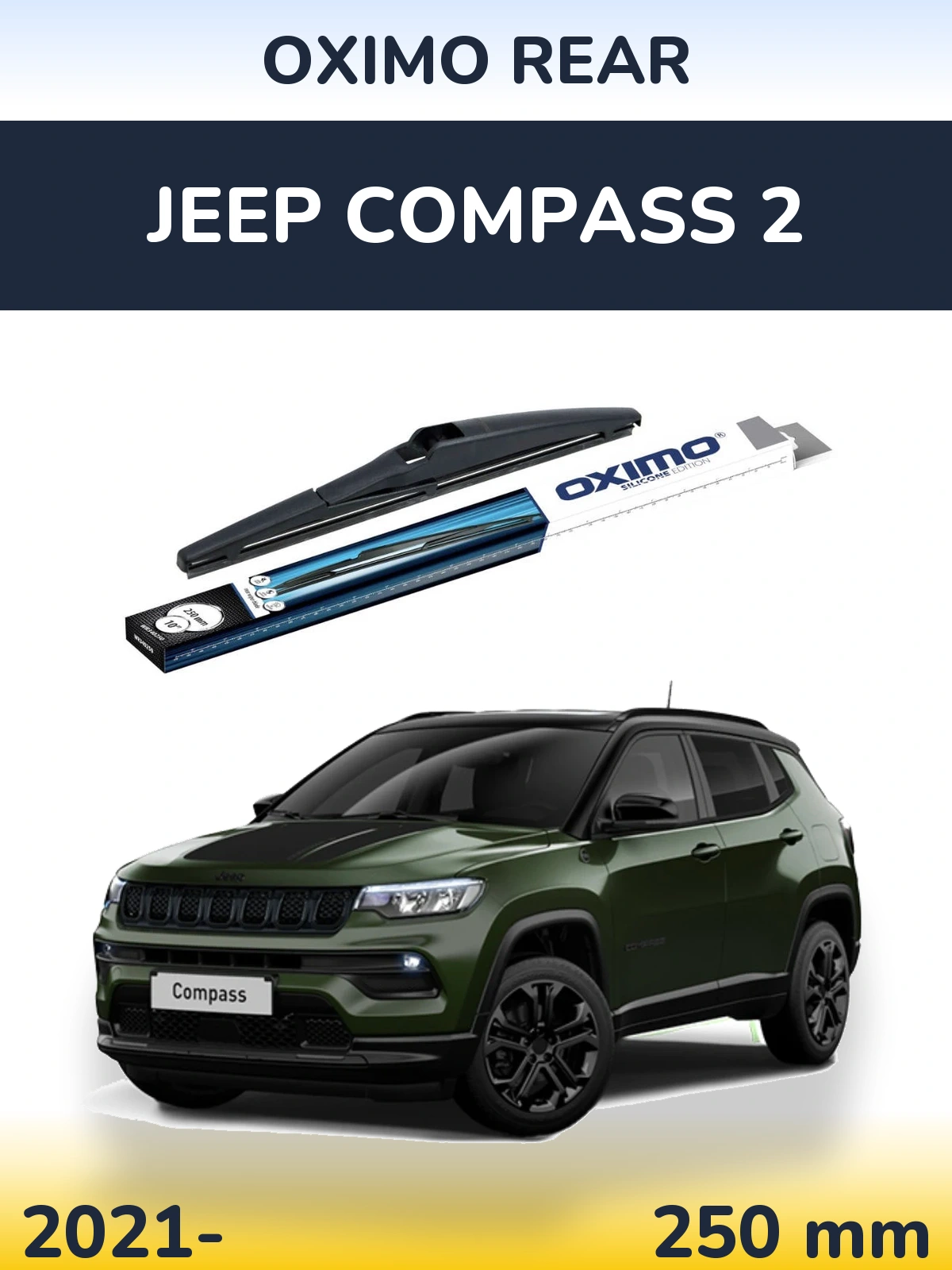 Zadní stěrač Oximo Rear 250 mm pro Jeep Compass 2 2021-2026