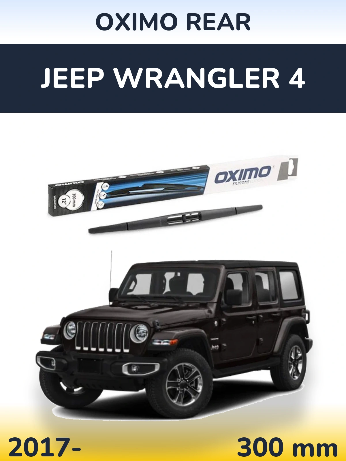 Zadní stěrač Oximo Rear 300 mm pro Jeep Wrangler 4 2017-2026