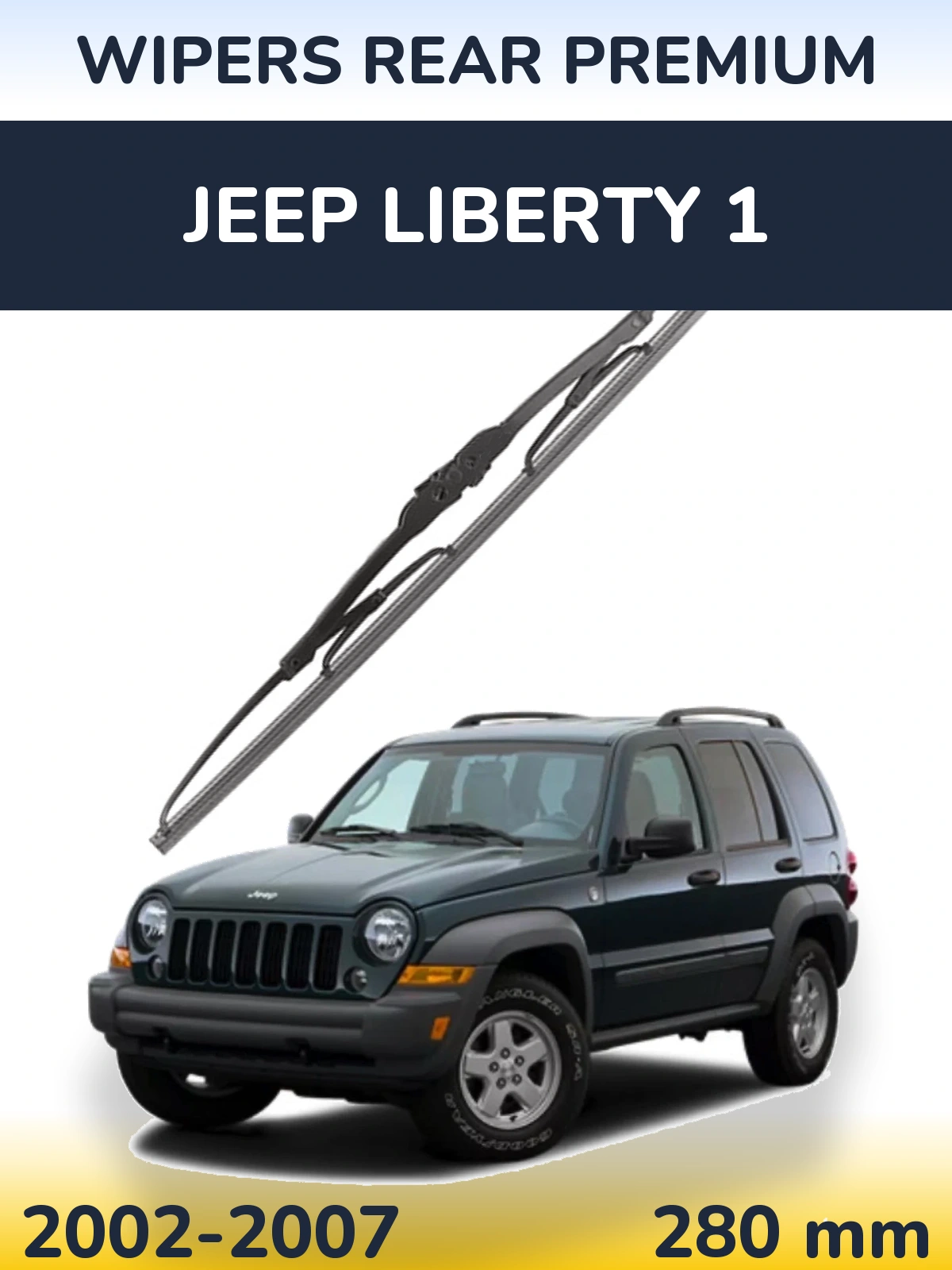 Zadní stěrač WIPERS REAR PREMIUM 280 mm pro Jeep Liberty 1 2002-2007