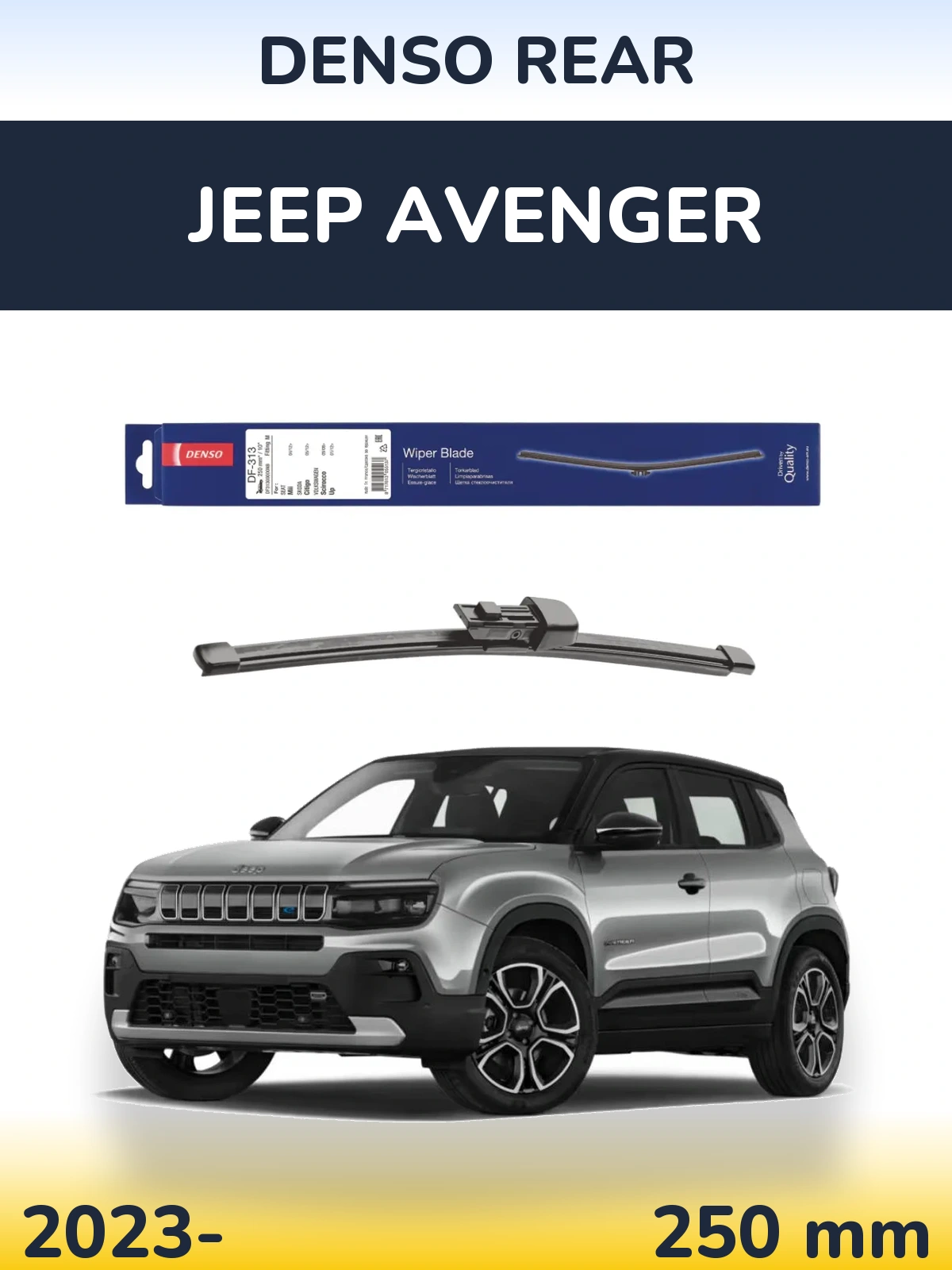 Zadní stěrač Denso Rear 250 mm pro Jeep Avenger 2023-2026