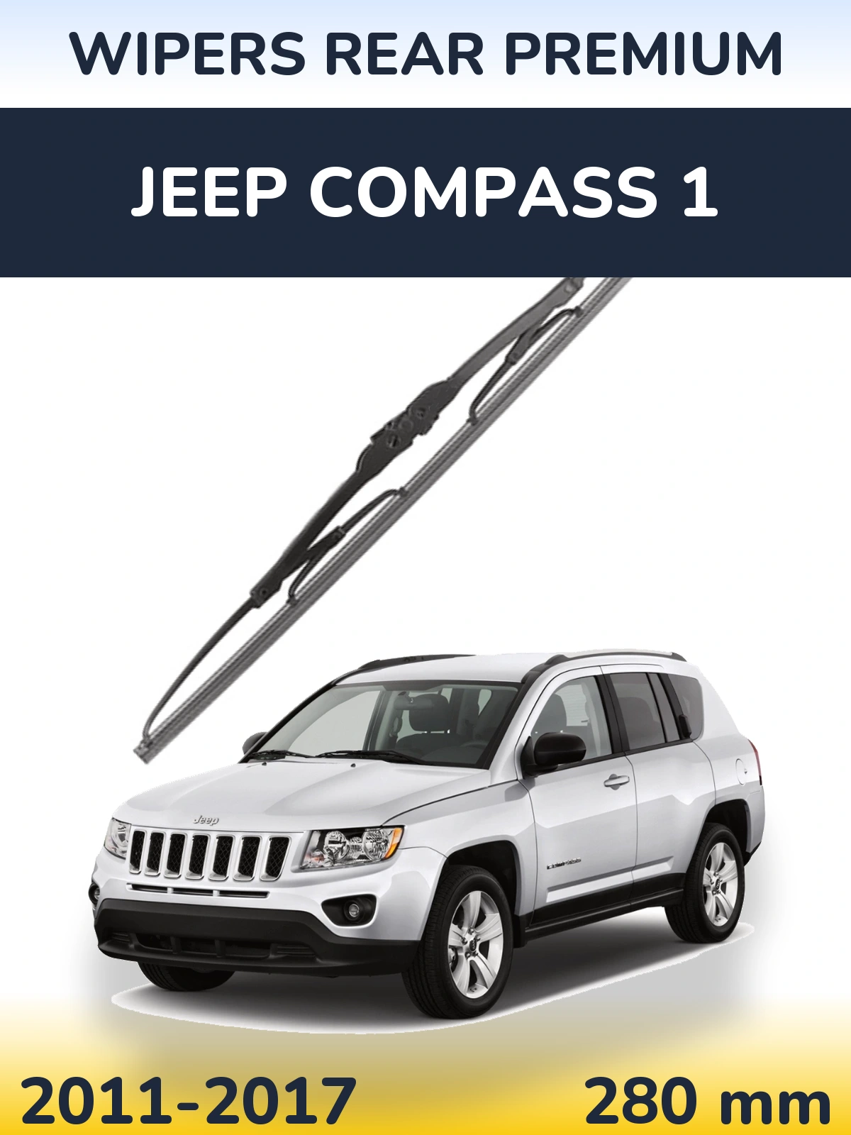 Zadní stěrač WIPERS REAR PREMIUM 280 mm pro Jeep Compass 1 2011-2017