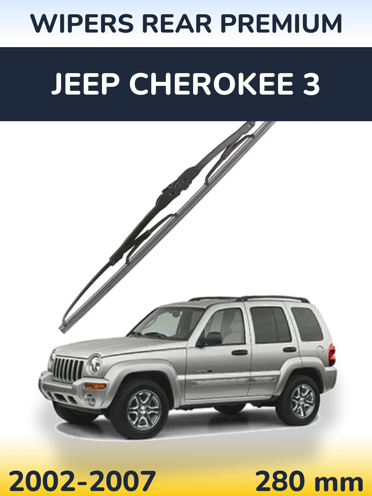 Zadní stěrač WIPERS REAR PREMIUM 280 mm pro Jeep Cherokee 3 2002-2007