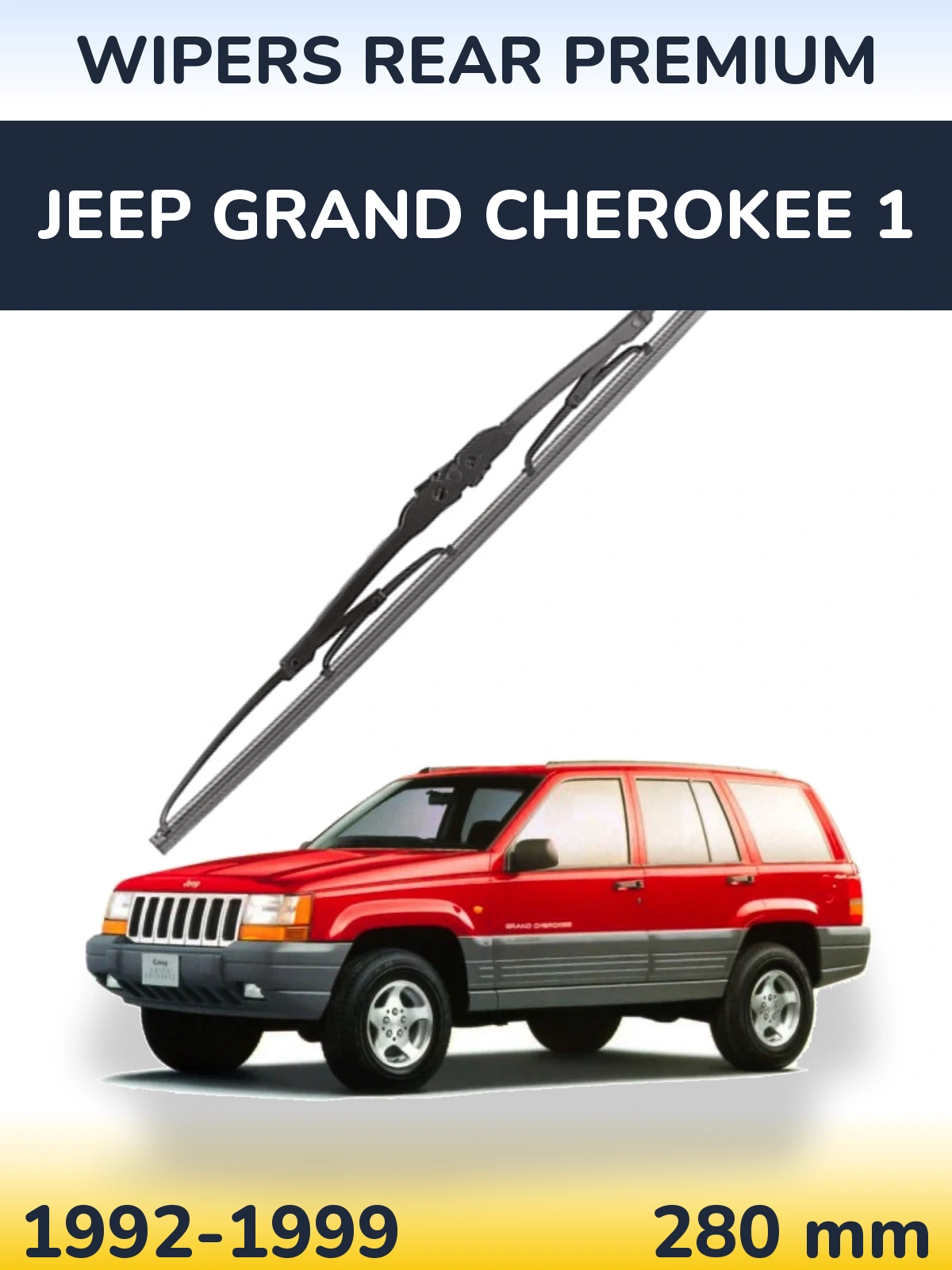 Zadní stěrač WIPERS REAR PREMIUM 280 mm pro Jeep Grand Cherokee 1 1992-1999