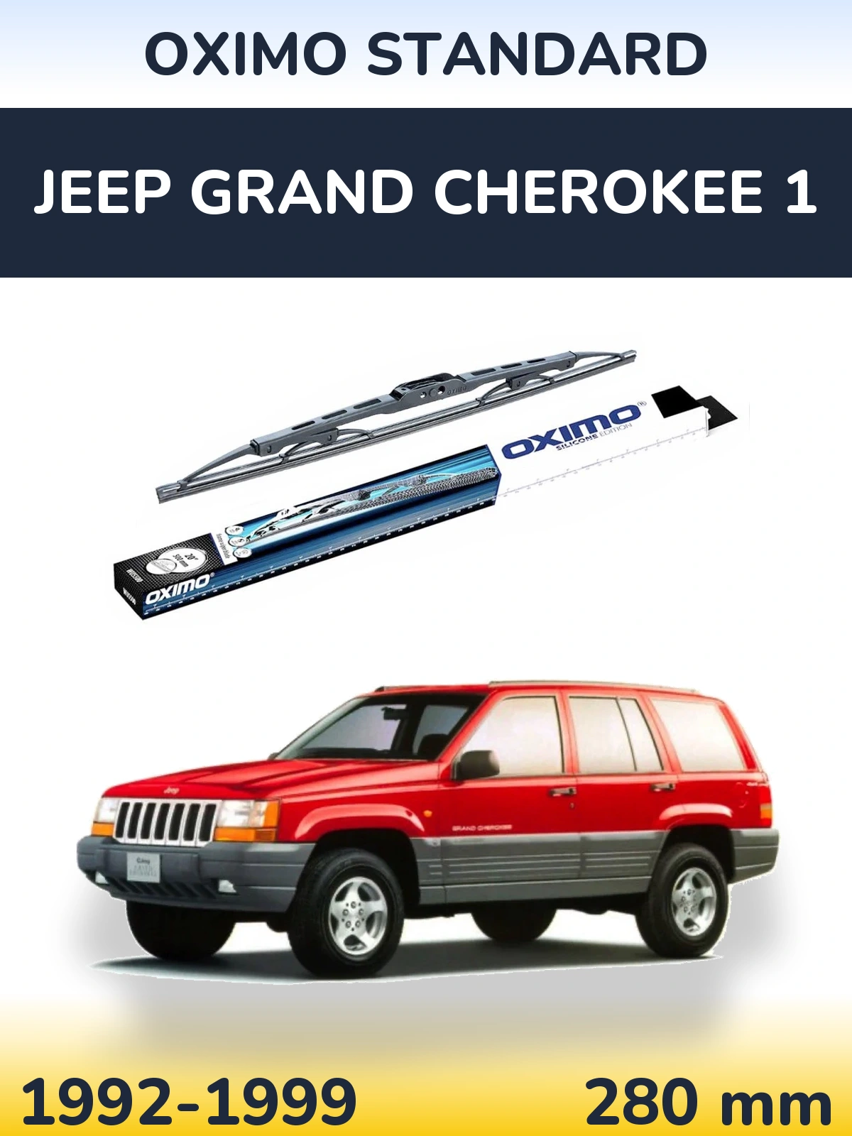 Zadní stěrač Oximo Standard 275 mm pro Jeep Grand Cherokee 1 1992-1999
