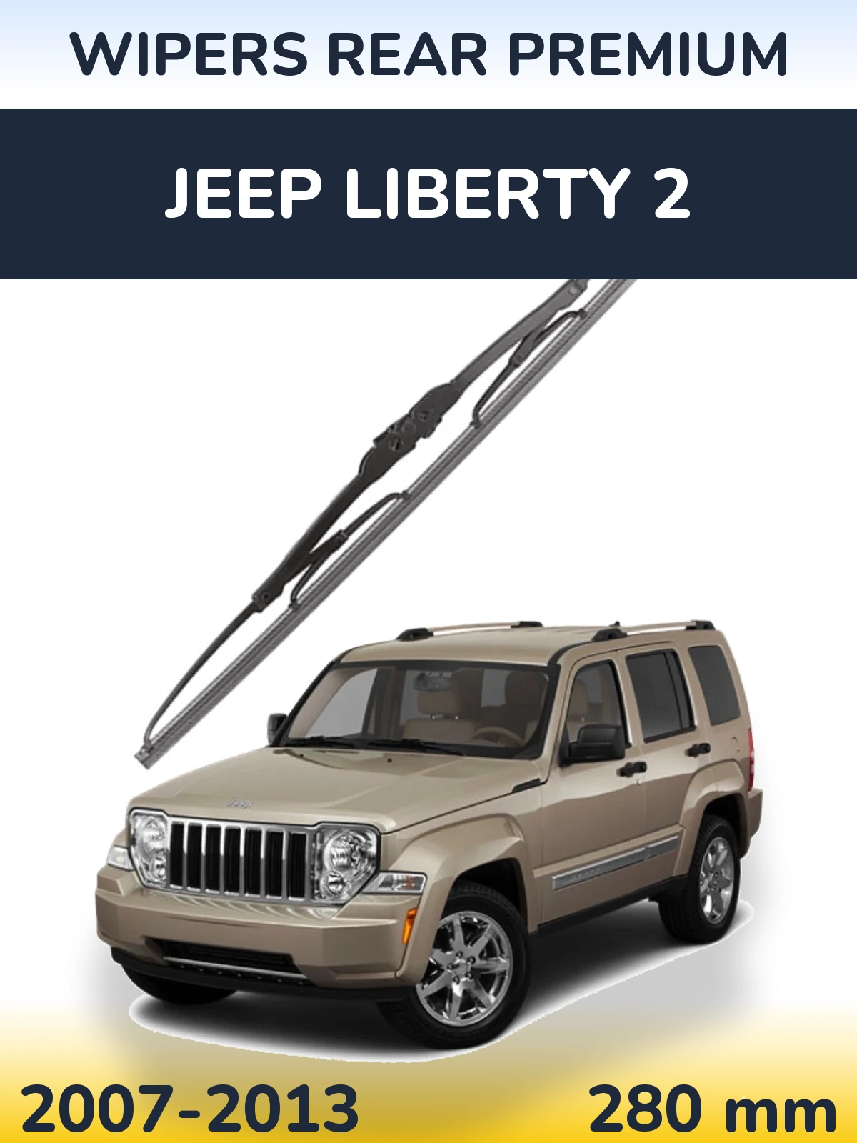 Zadní stěrač WIPERS REAR PREMIUM 280 mm pro Jeep Liberty 2 2007-2013
