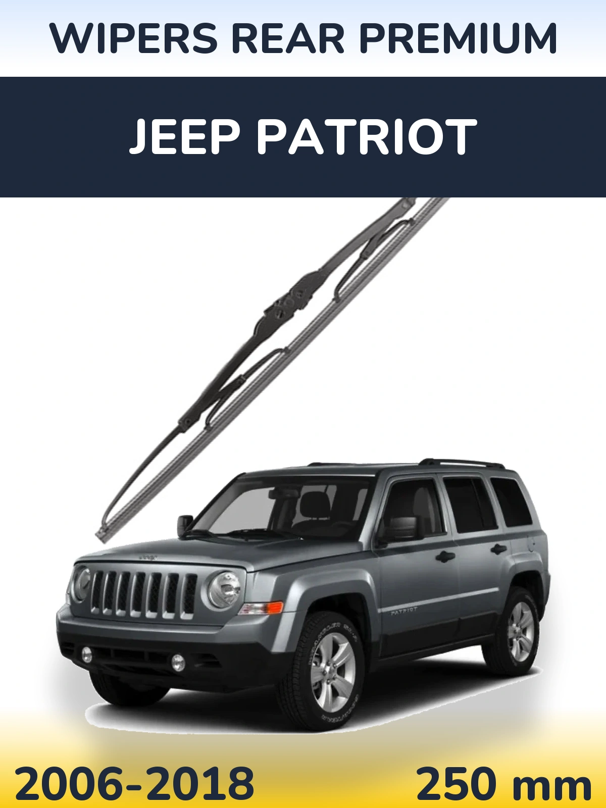 Zadní stěrač WIPERS REAR PREMIUM 250 mm pro Jeep Patriot 2006-2018