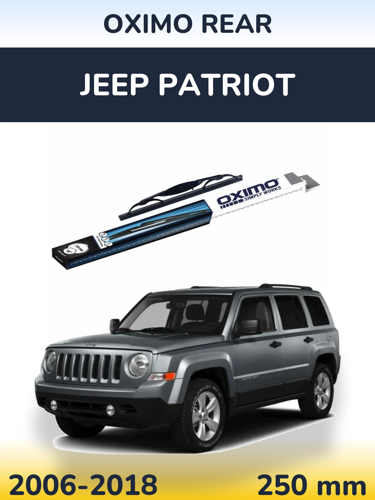 Zadní stěrač Oximo Rear 250 mm pro Jeep Patriot 2006-2018