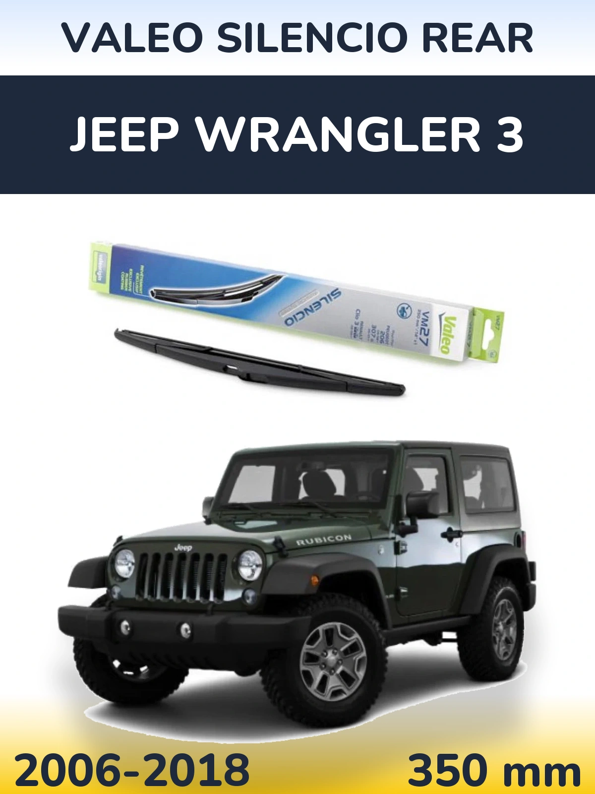 Zadní stěrač Valeo Silencio Rear 350 mm pro Jeep Wrangler 3 2006-2018