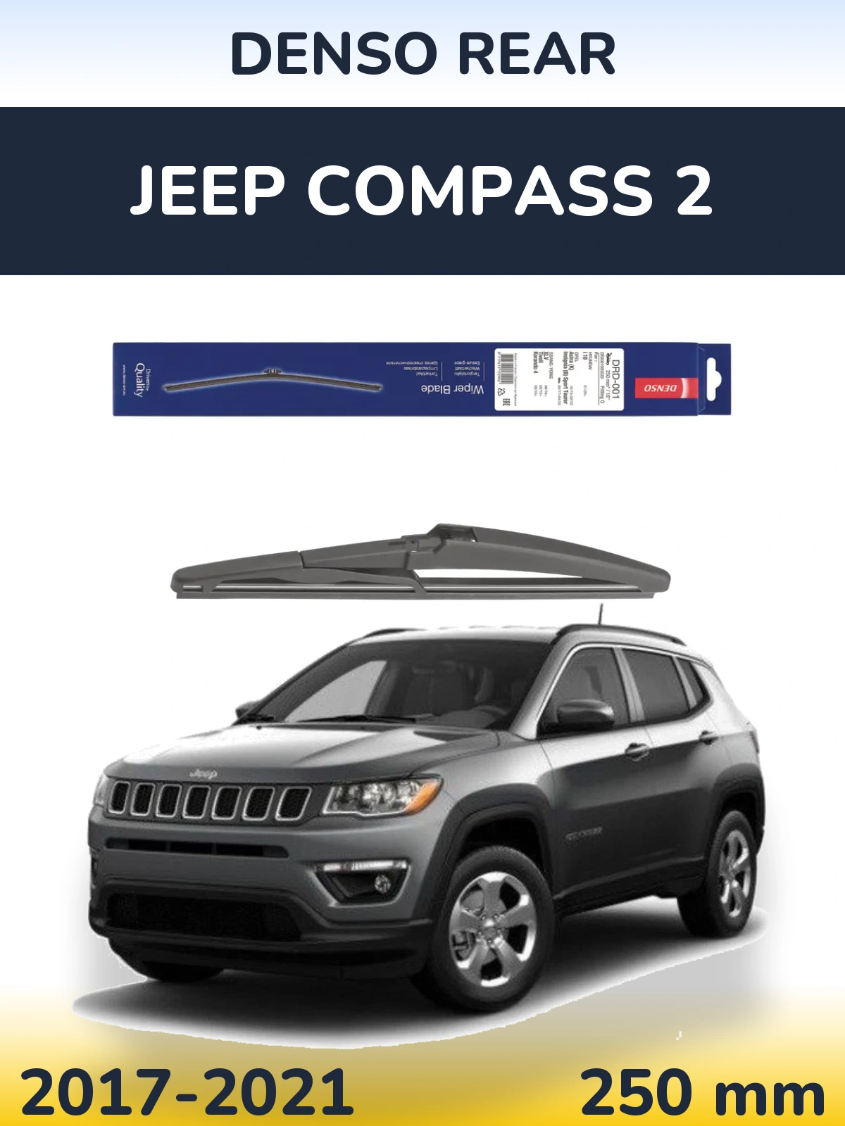 Zadní stěrač Denso Rear 250 mm pro Jeep Compass 2 2017-2021
