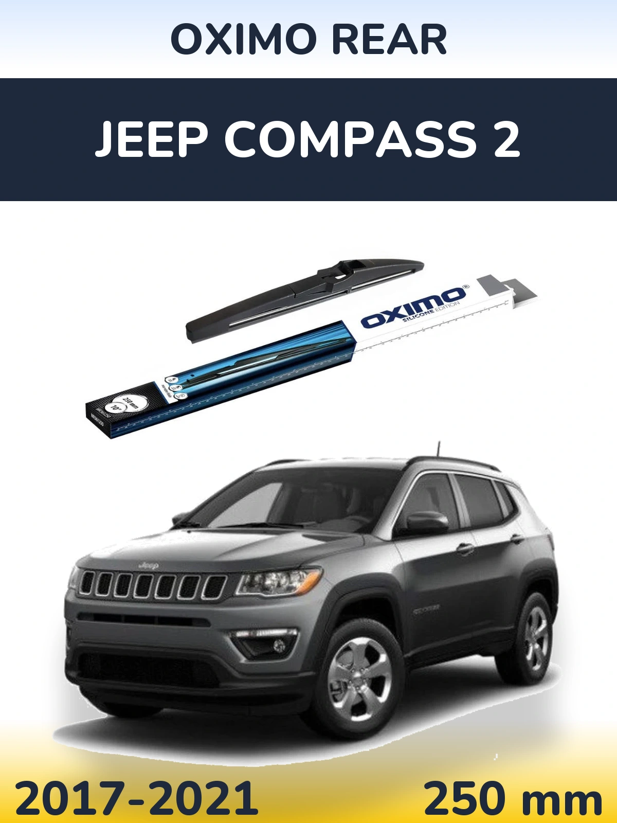 Zadní stěrač Oximo Rear 250 mm pro Jeep Compass 2 2017-2021