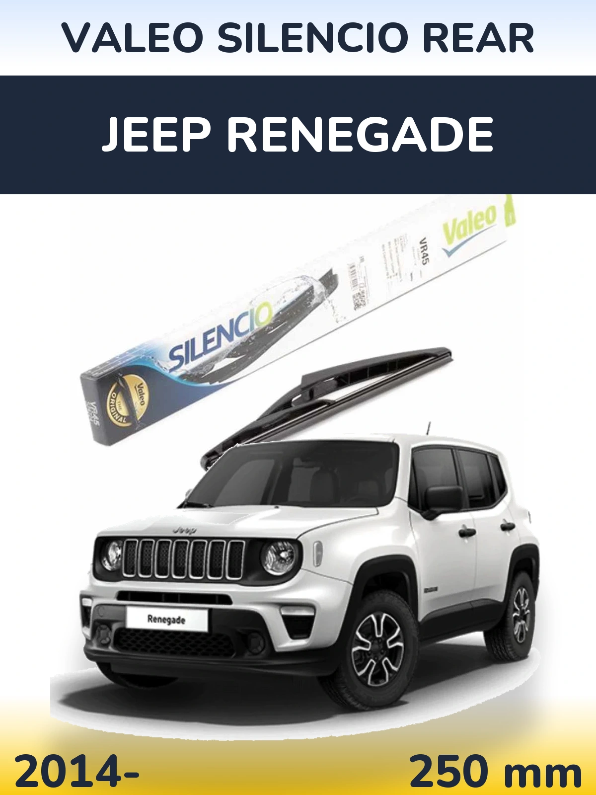 Zadní stěrač Valeo Silencio Rear 240 mm pro Jeep Renegade 2014-2026