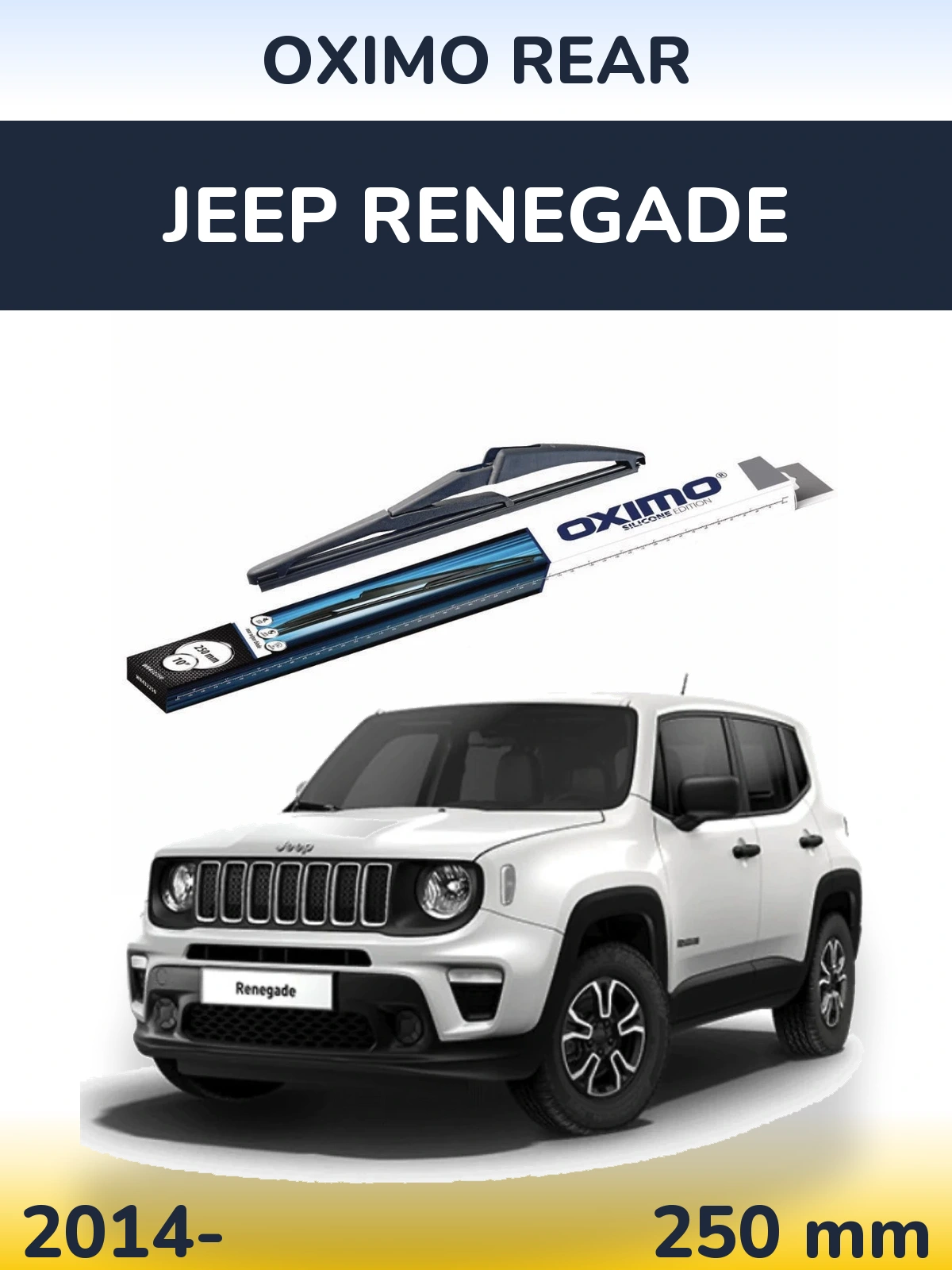 Zadní stěrač Oximo Rear 250 mm pro Jeep Renegade 2014-2026