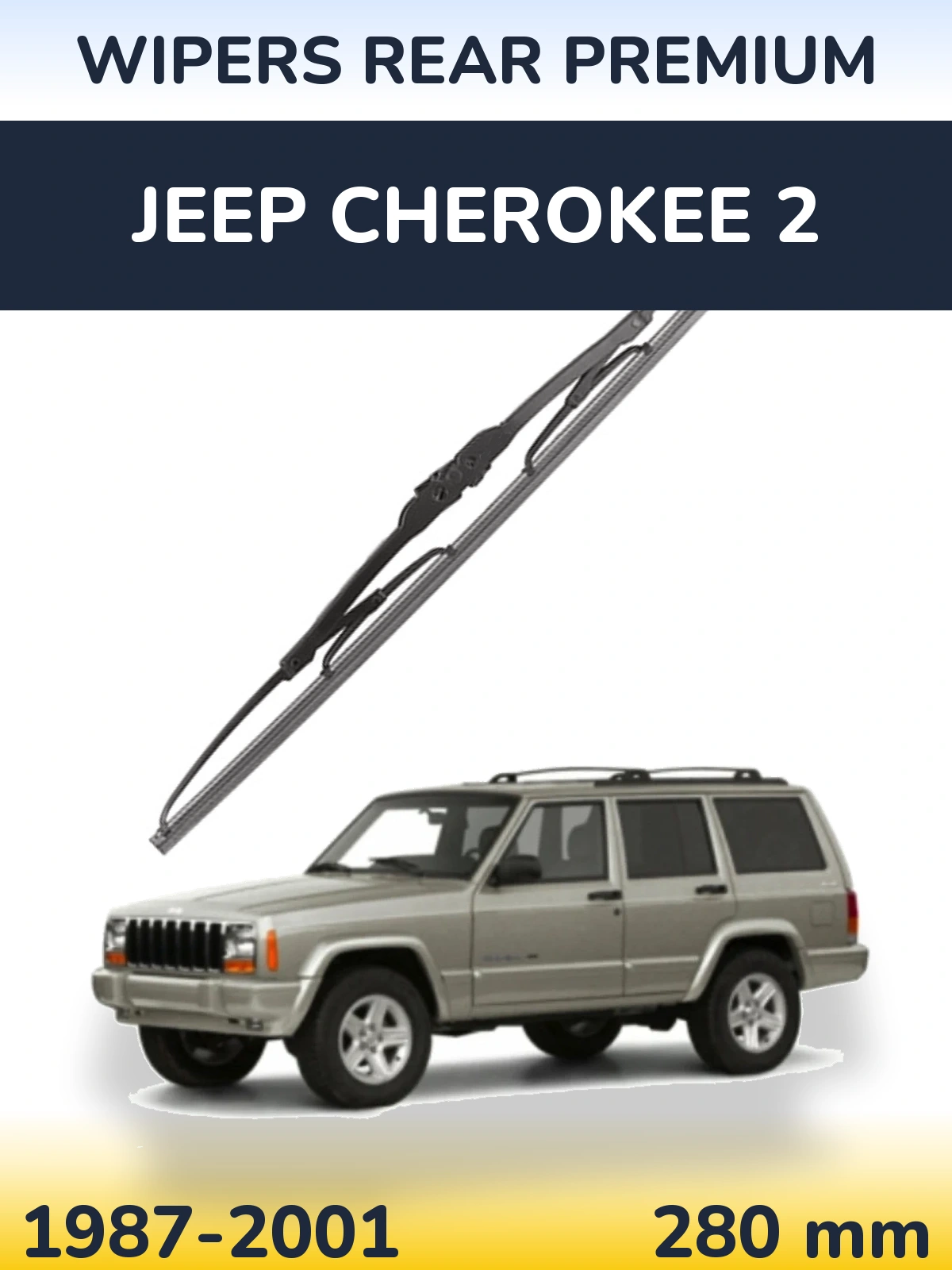 Zadní stěrač WIPERS REAR PREMIUM 280 mm pro Jeep Cherokee 2 1987-2001