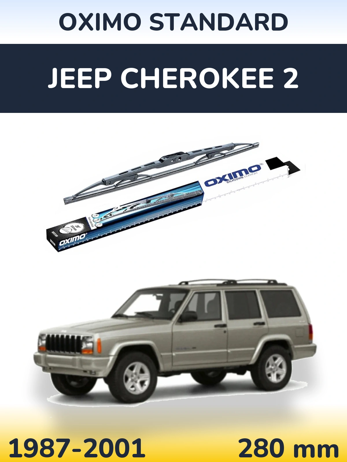 Zadní stěrač Oximo Standard 275 mm pro Jeep Cherokee 2 1987-2001