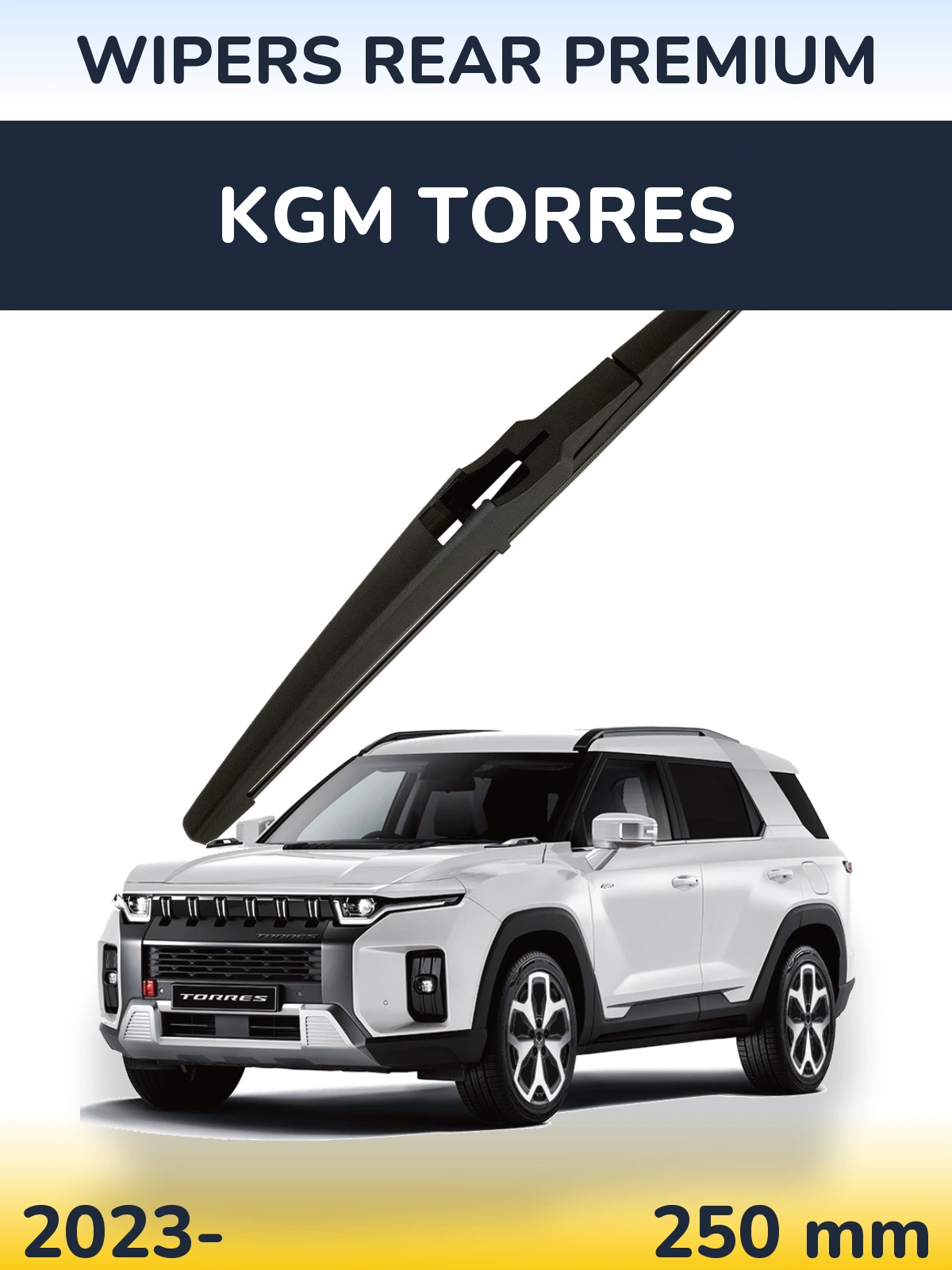 Zadní stěrač WIPERS REAR PREMIUM 250 mm pro KGM Torres 2023-2026