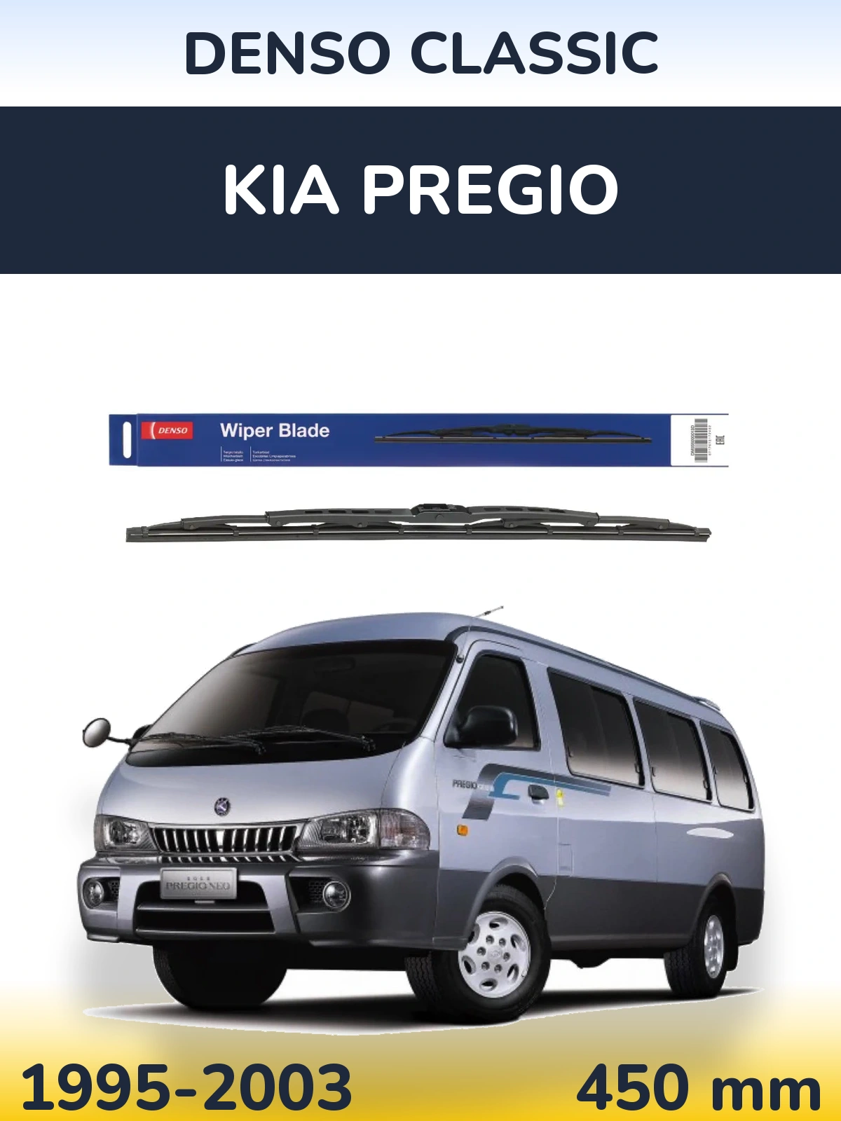 Zadní stěrač Denso Classic 450 mm pro KIA Pregio 1995-2003