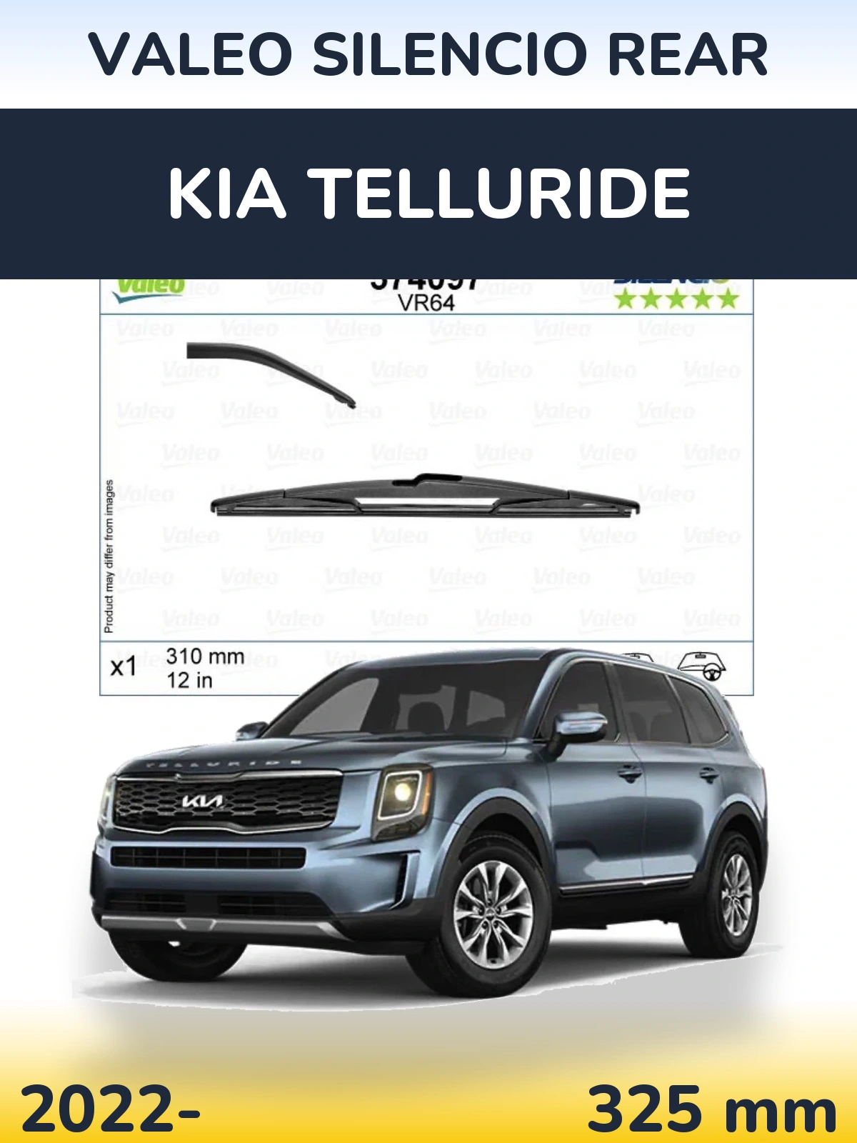 Zadní stěrač Valeo Silencio Rear 310 mm pro KIA Telluride 2022-2026