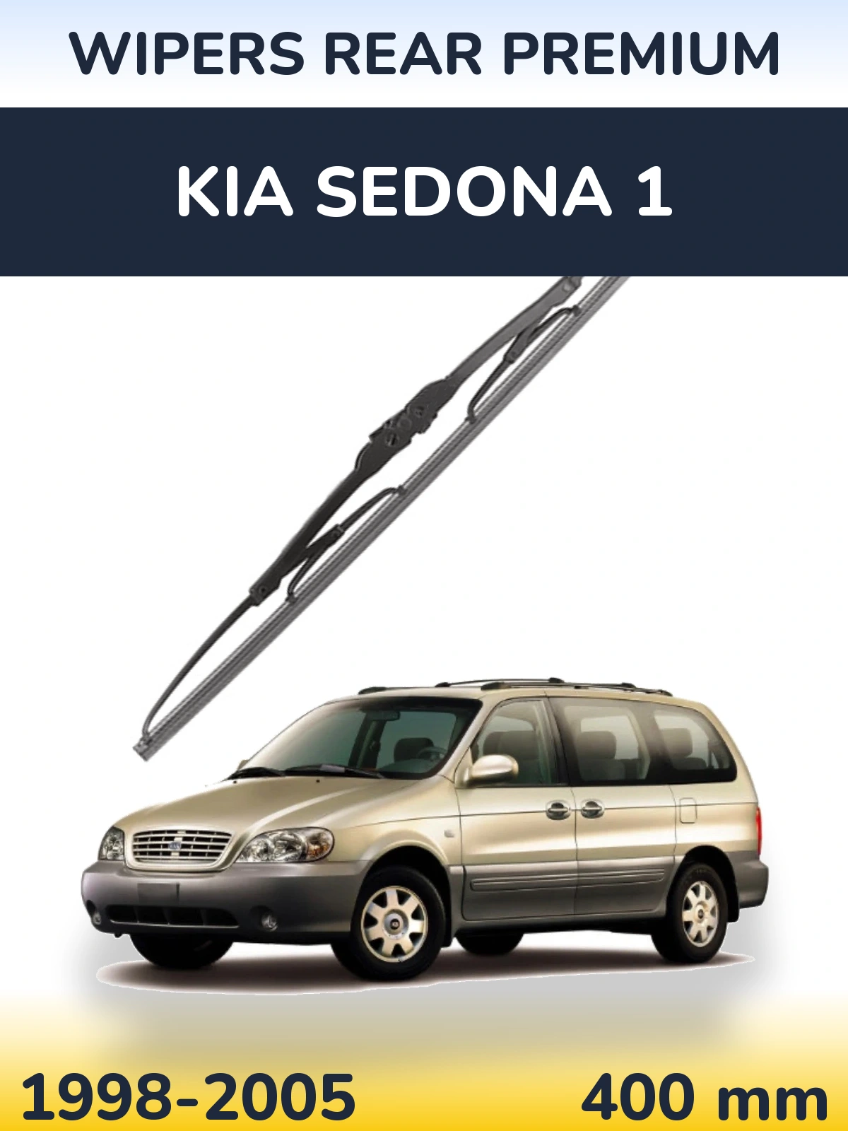 Zadní stěrač WIPERS REAR PREMIUM 400 mm pro KIA Sedona 1 1998-2005