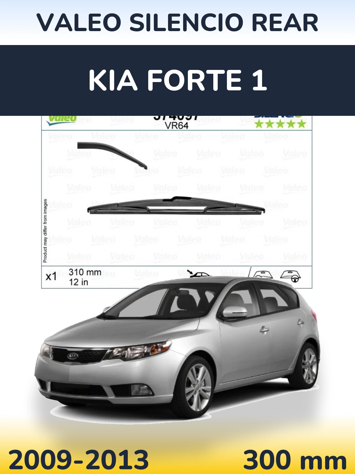 Zadní stěrač Valeo Silencio Rear 310 mm pro KIA Forte 1 2009-2013