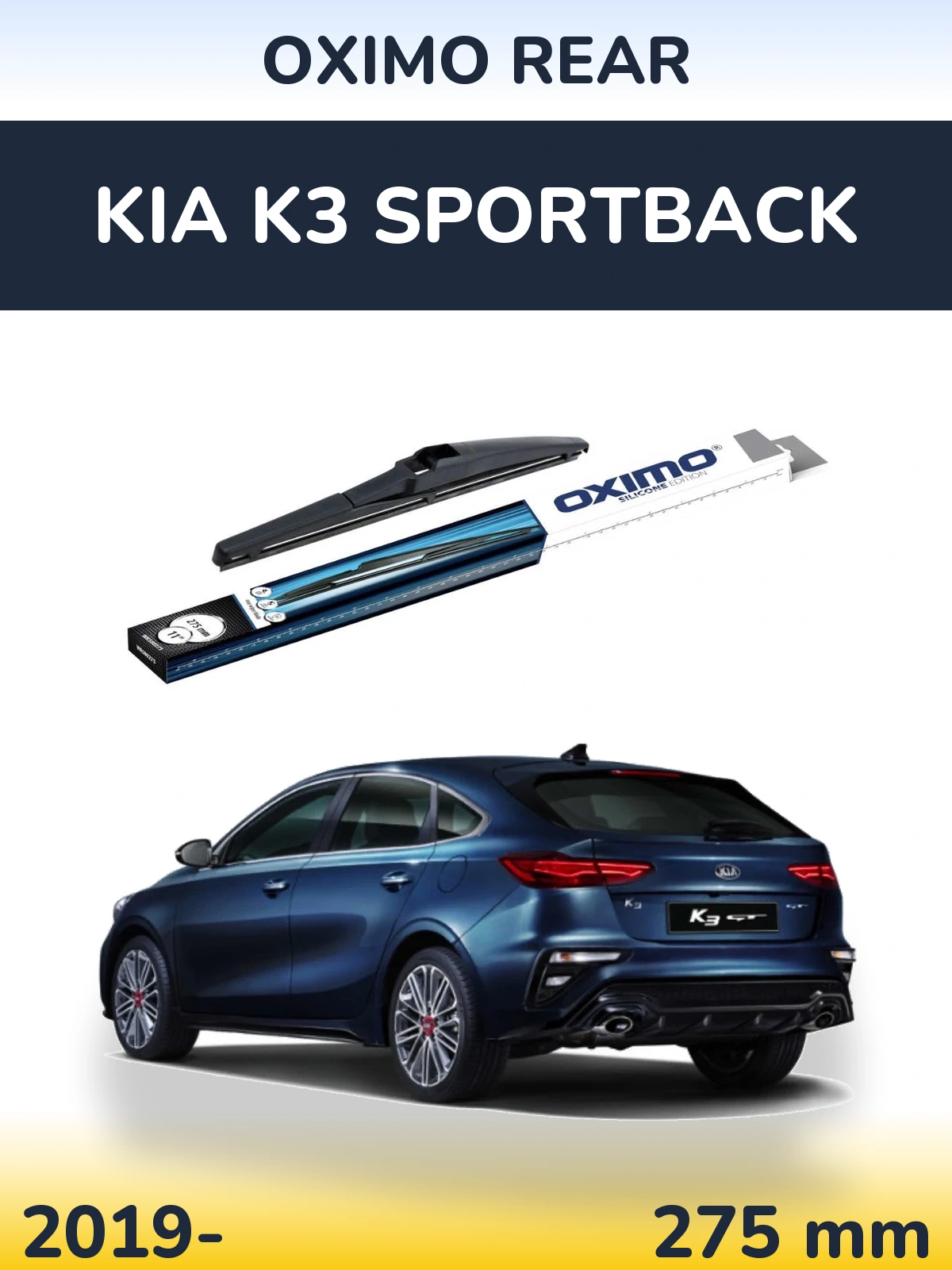 Zadní stěrač Oximo Rear 280 mm pro KIA K3 Sportback 2019-2026
