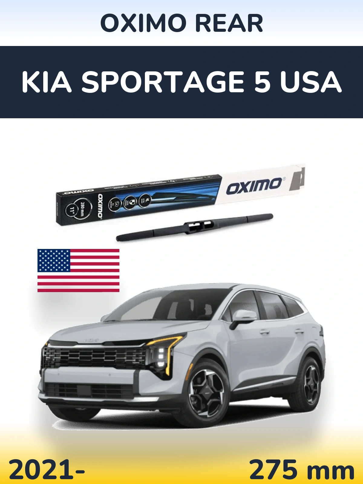 Zadní stěrač Oximo Rear 280 mm pro KIA Sportage 5 USA 2021-2026