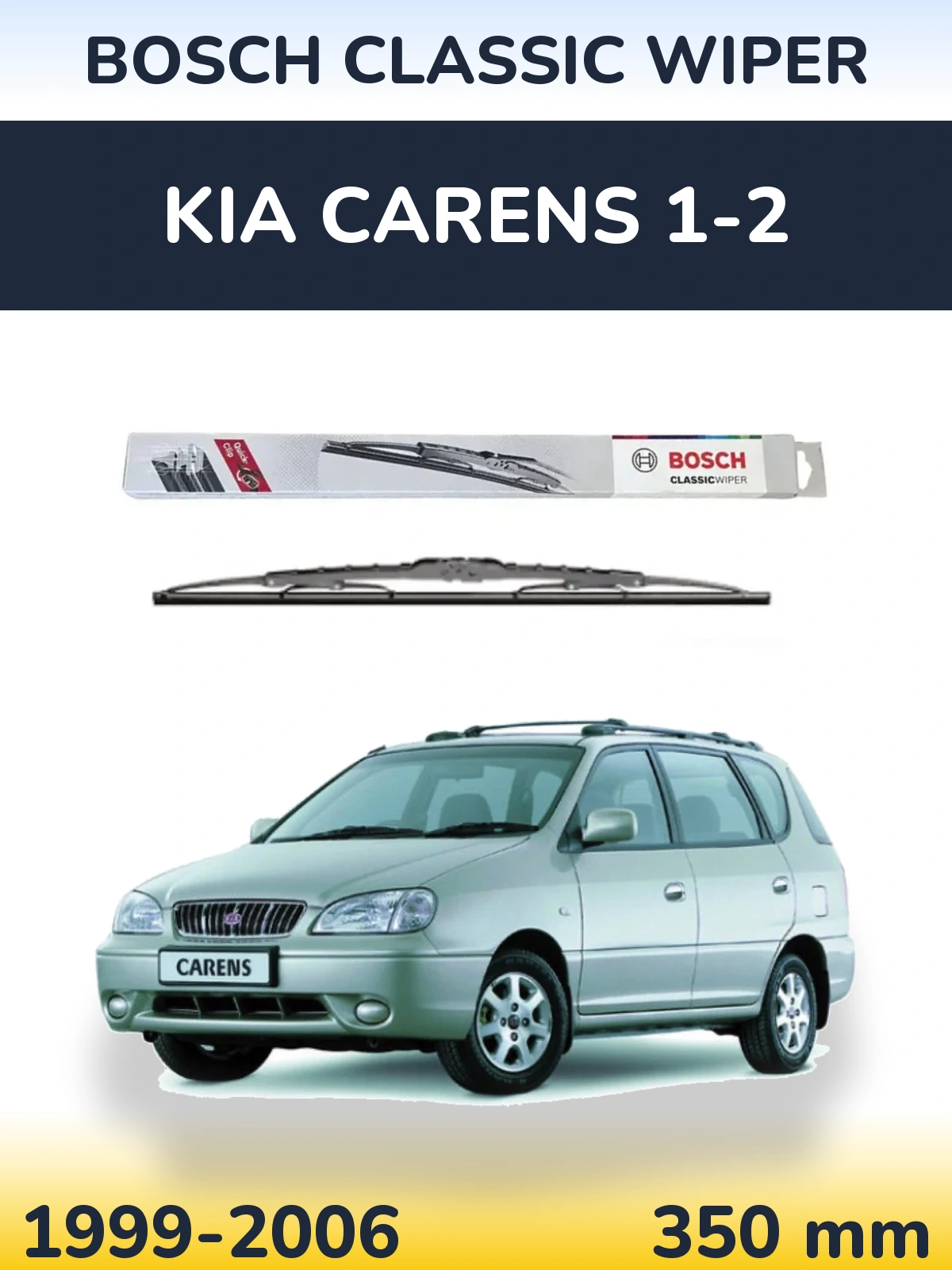 Zadní stěrač BOSCH Classic Wiper 340 mm pro KIA Carens 1-2 1999-2006