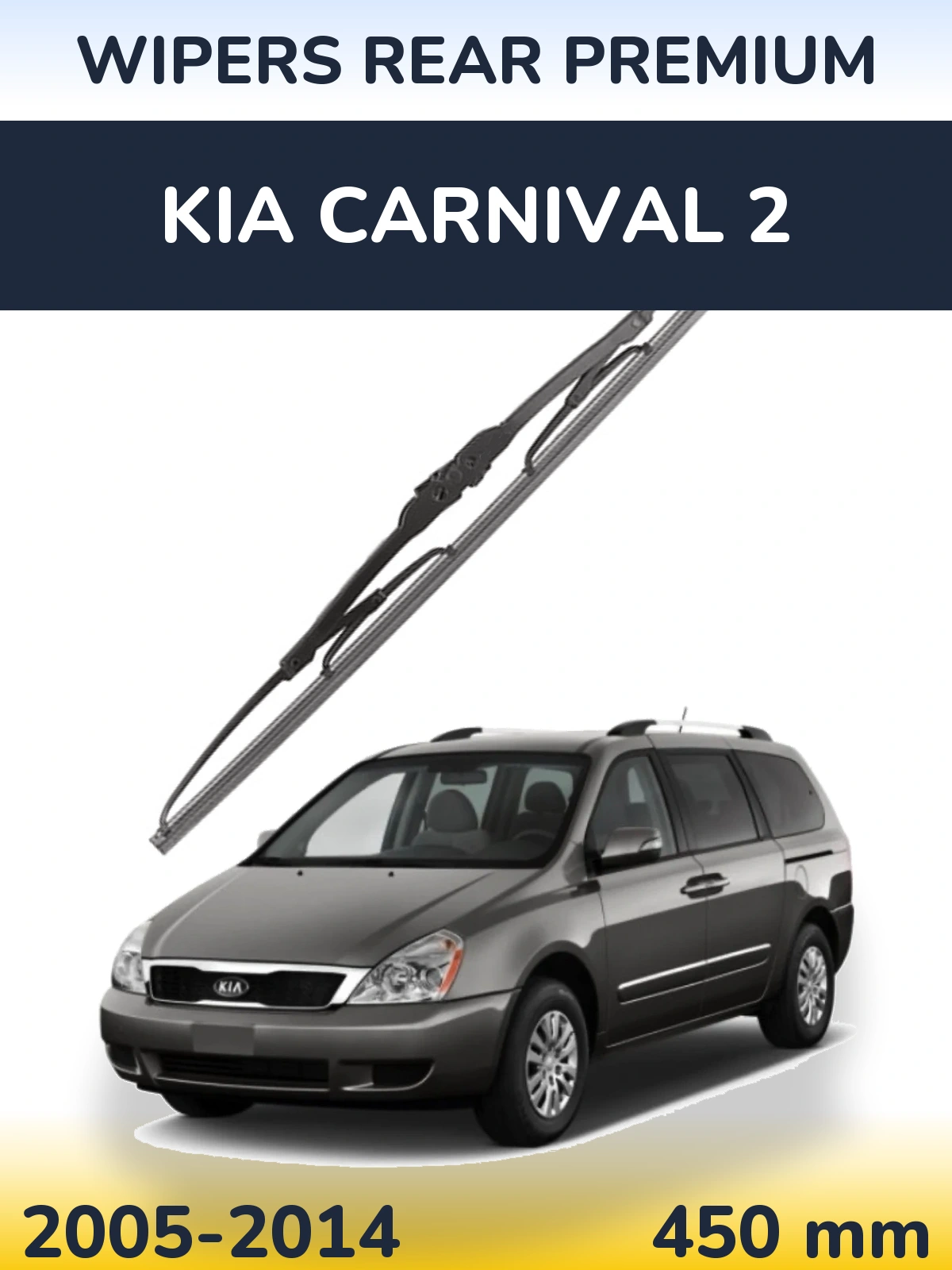 Zadní stěrač WIPERS REAR PREMIUM 450 mm pro KIA Carnival 2 2005-2014