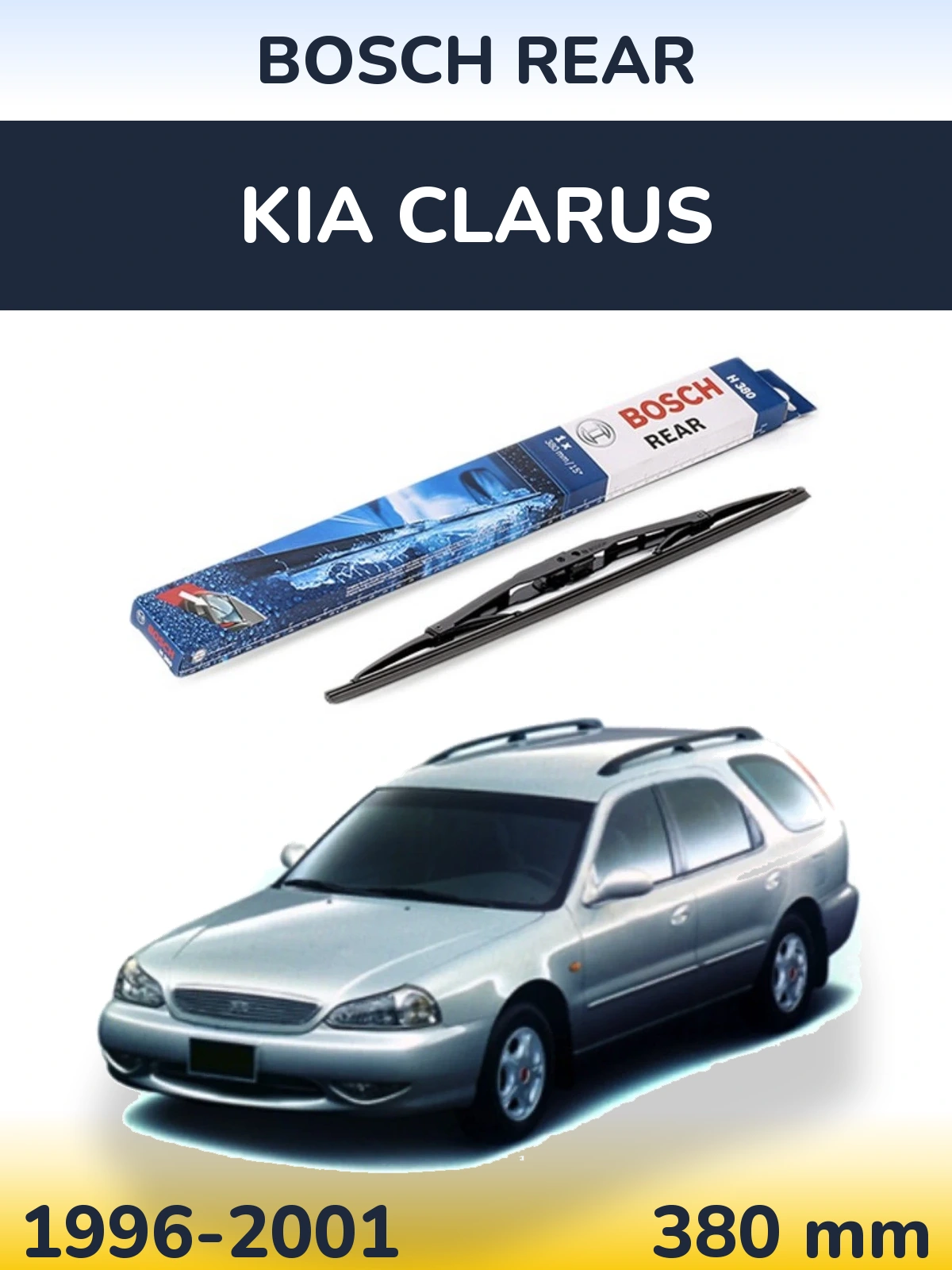 Zadní stěrač BOSCH Rear 380 mm pro KIA Clarus 1996-2001