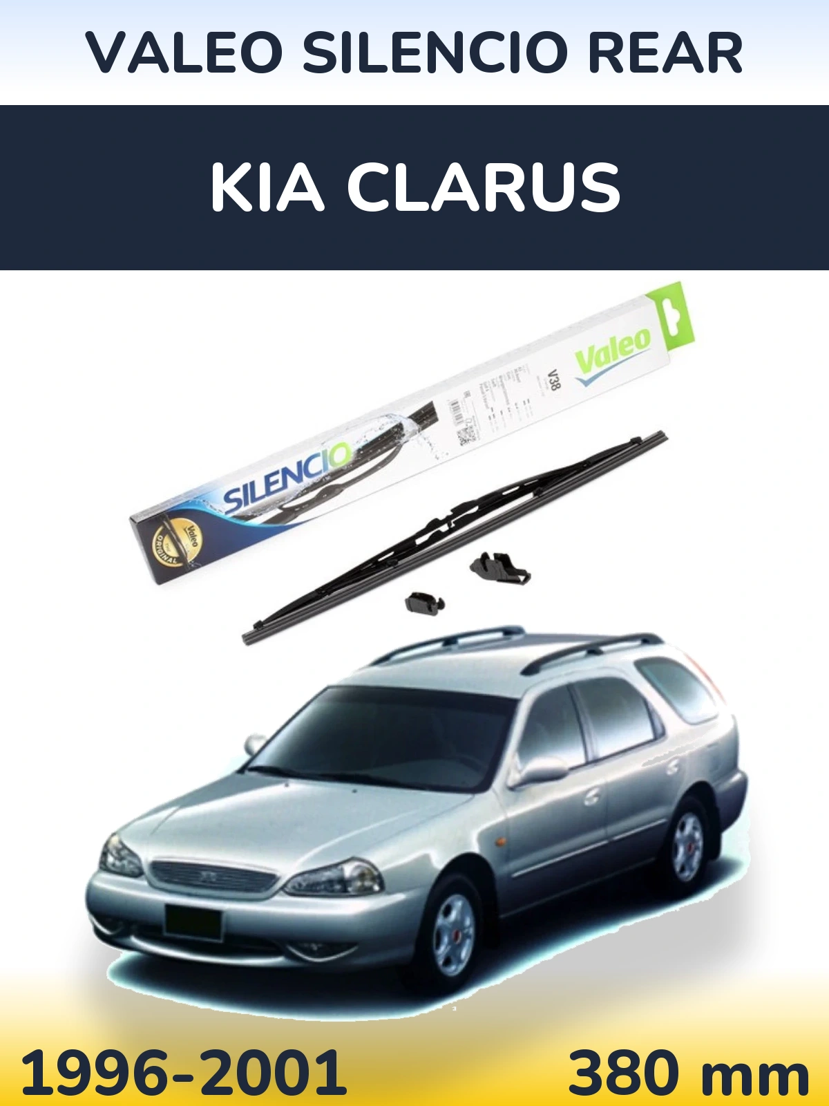 Zadní stěrač Valeo Silencio Rear 380 mm pro KIA Clarus 1996-2001