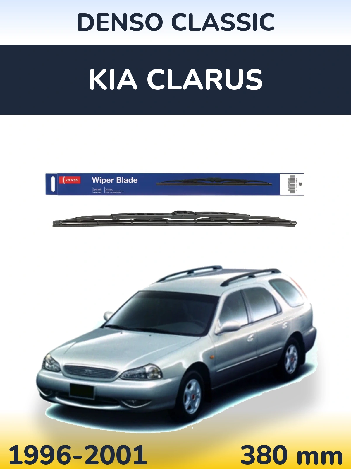 Zadní stěrač Denso Classic 380 mm pro KIA Clarus 1996-2001