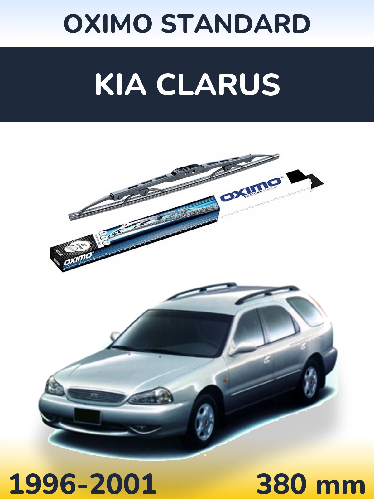 Zadní stěrač Oximo Standard 375 mm pro KIA Clarus 1996-2001