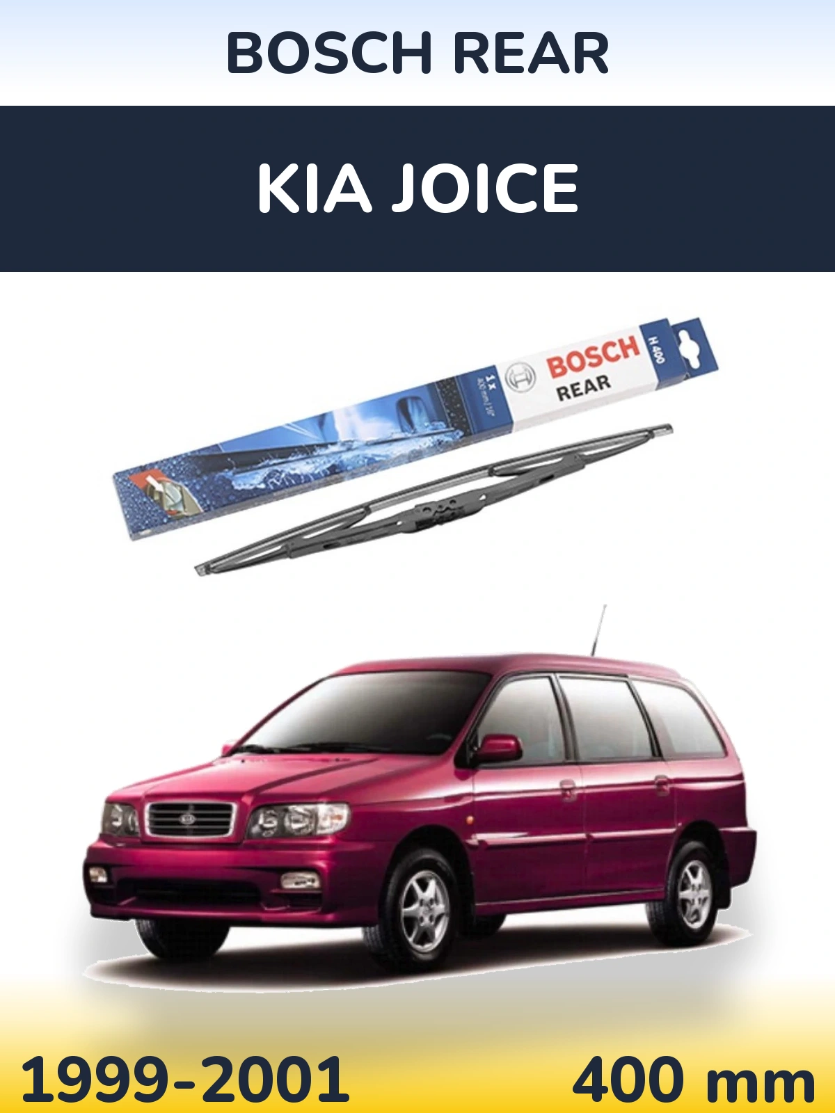 Zadní stěrač BOSCH Rear 400 mm pro KIA Joice 1999-2001