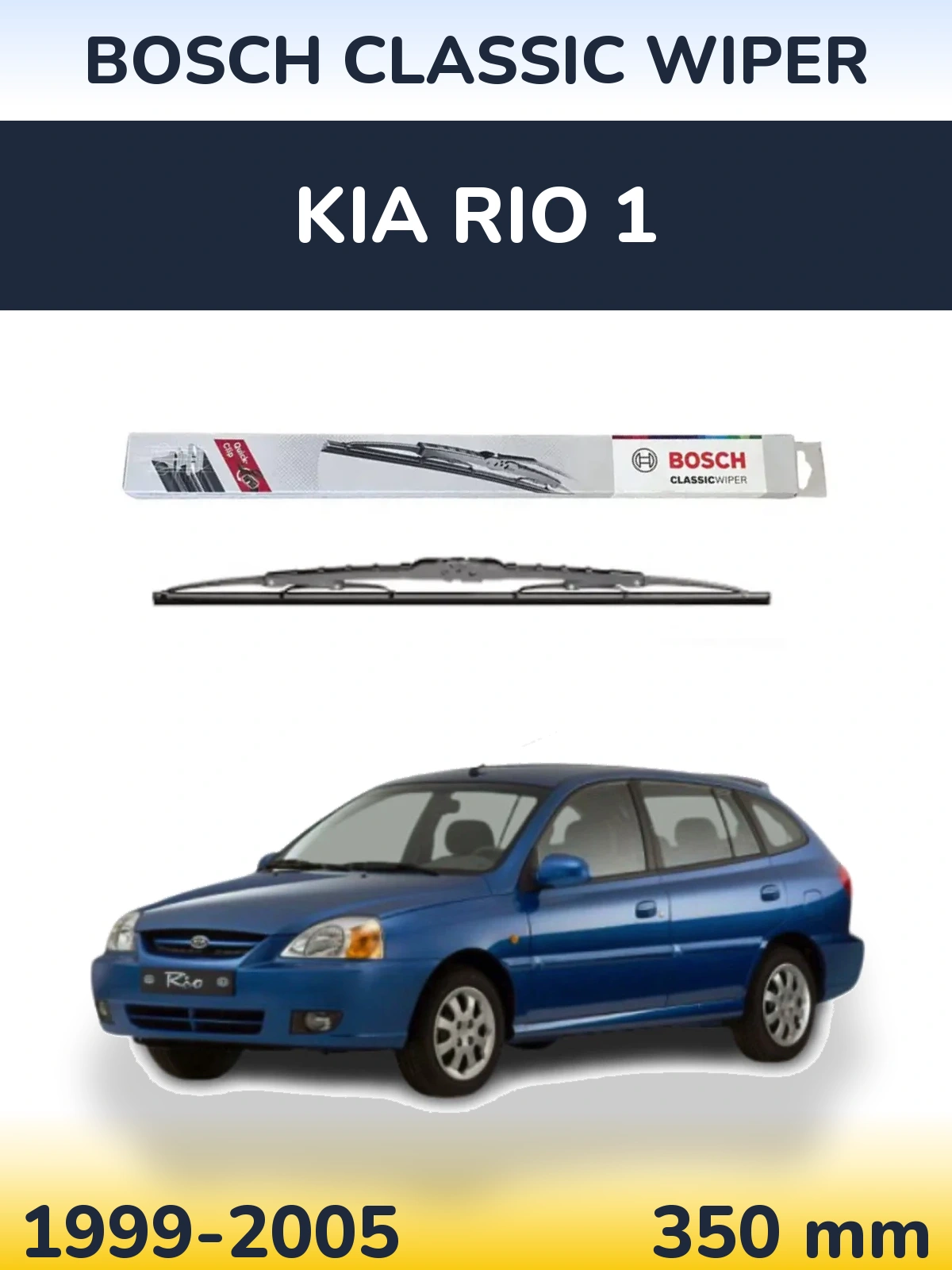 Zadní stěrač BOSCH Classic Wiper 340 mm pro KIA Rio 1 1999-2005