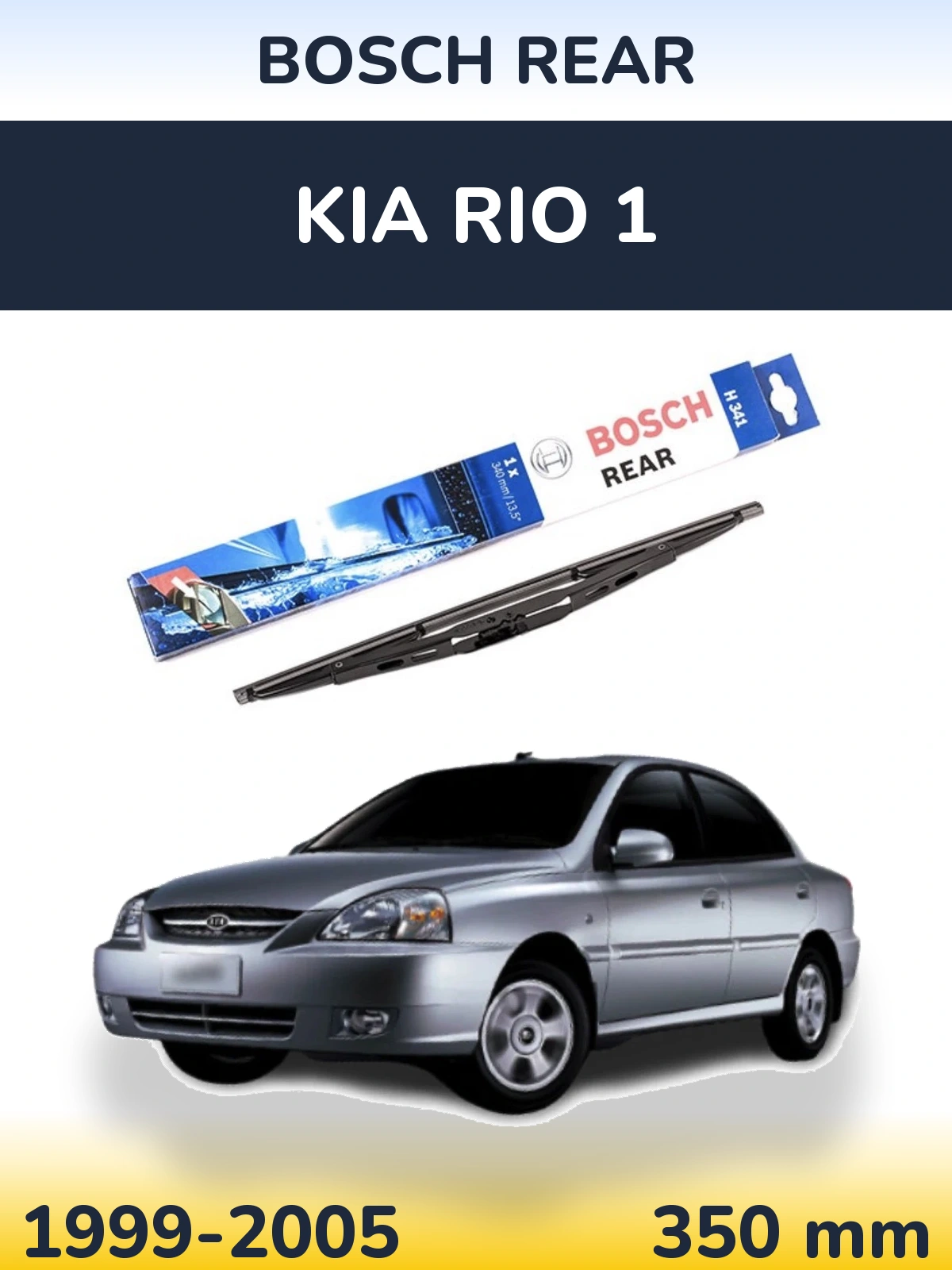 Zadní stěrač BOSCH Rear 340 mm pro KIA Rio 1 1999-2005