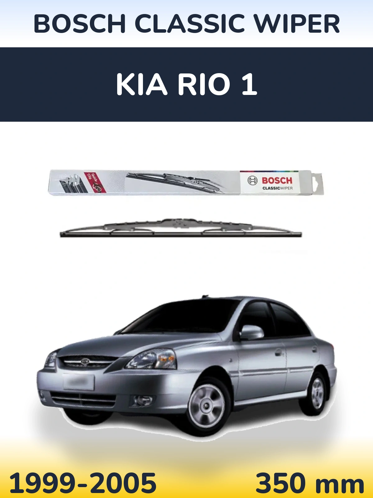 Zadní stěrač BOSCH Classic Wiper 340 mm pro KIA Rio 1 1999-2005