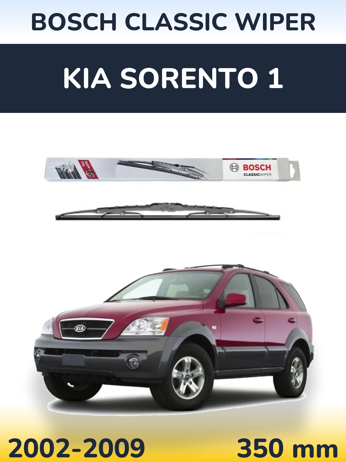 Zadní stěrač BOSCH Classic Wiper 340 mm pro KIA Sorento 1 2002-2009