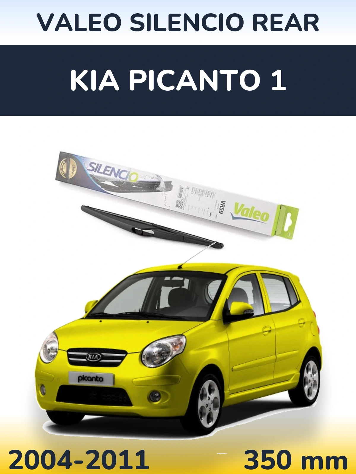 Zadní stěrač Valeo Silencio Rear 300 mm pro KIA Picanto 1 2004-2011