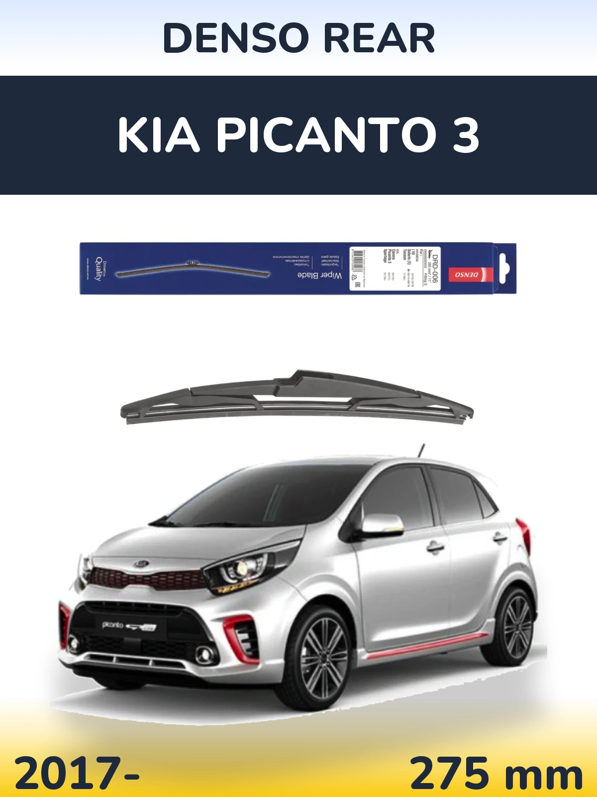 Zadní stěrač Denso Rear 275 mm pro KIA Picanto 3 2017-2026