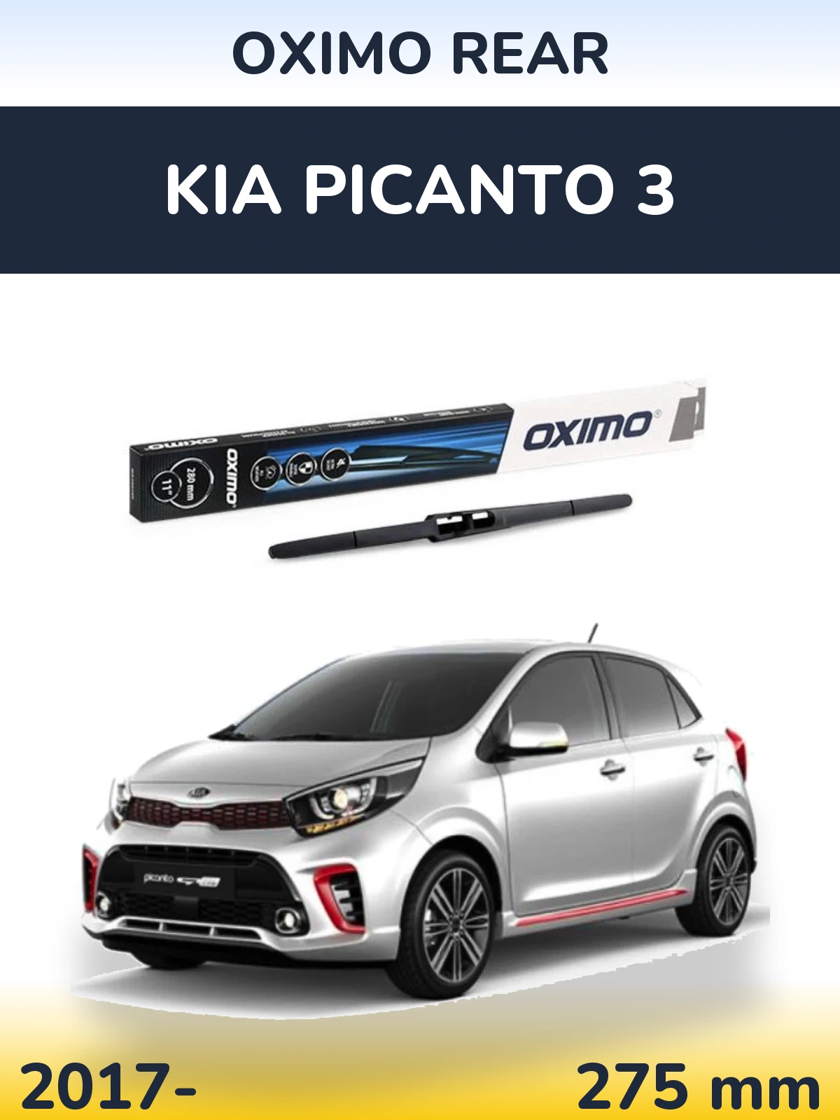 Zadní stěrač Oximo Rear 280 mm pro KIA Picanto 3 2017-2026