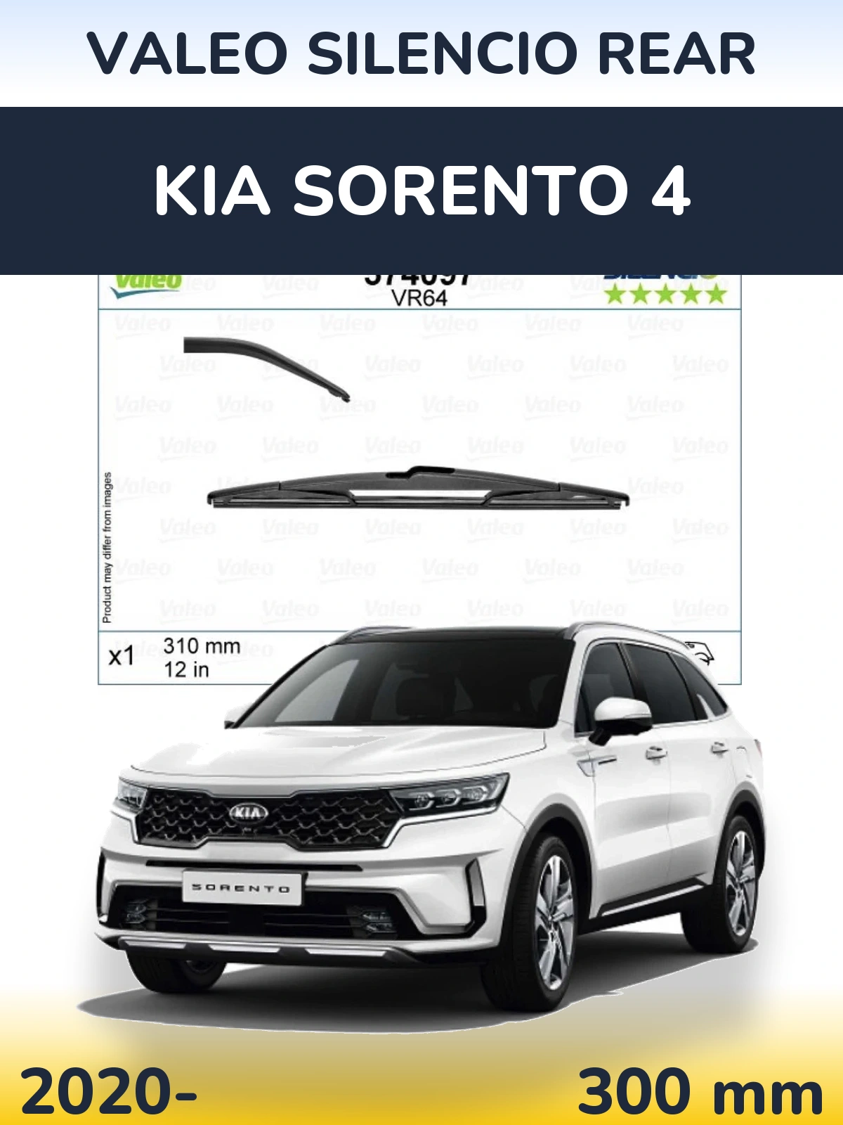 Zadní stěrač Valeo Silencio Rear 310 mm pro KIA Sorento 4 2020-2026